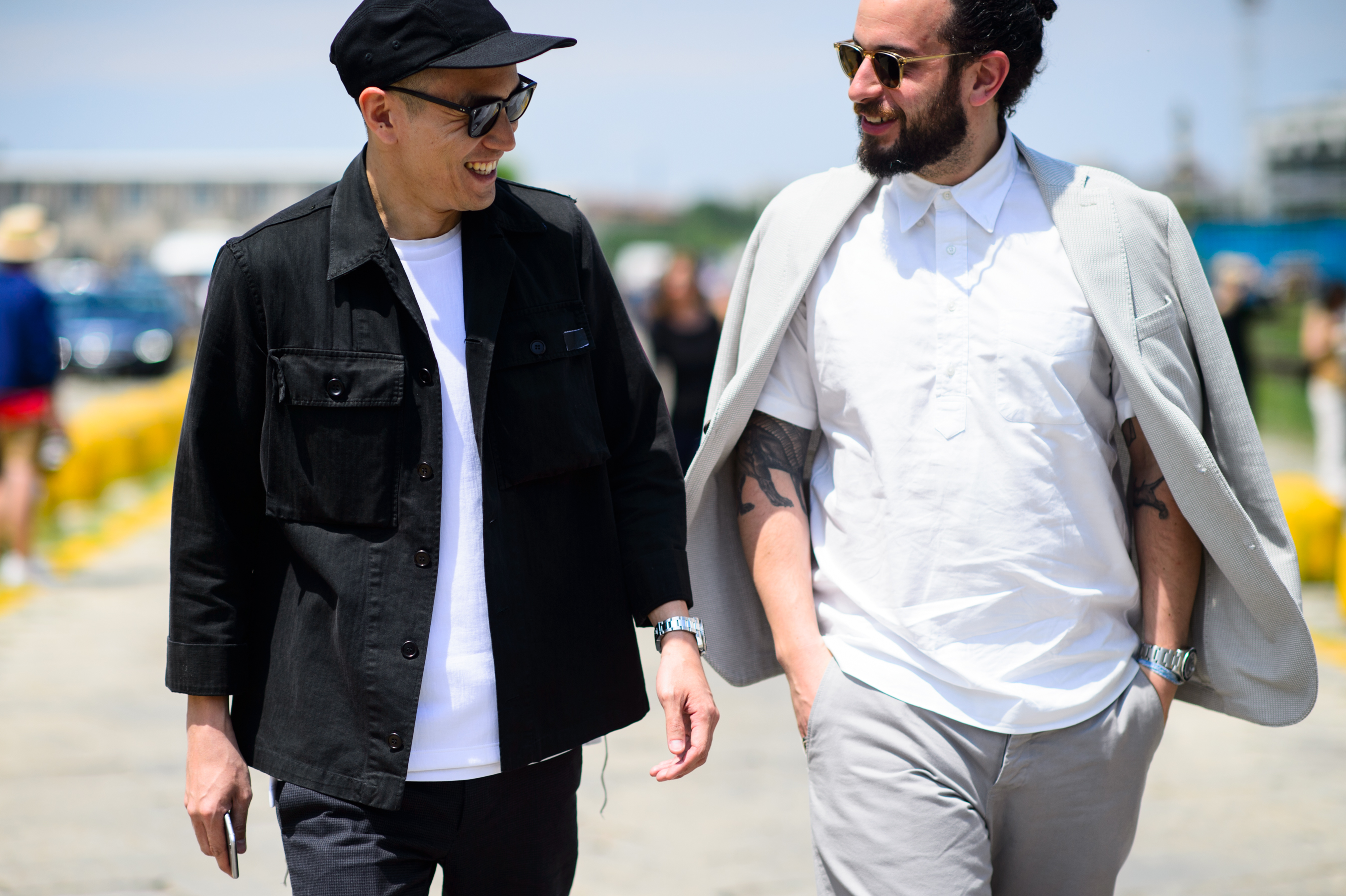 Fashion director and menswear magazine editor after Gucci show
