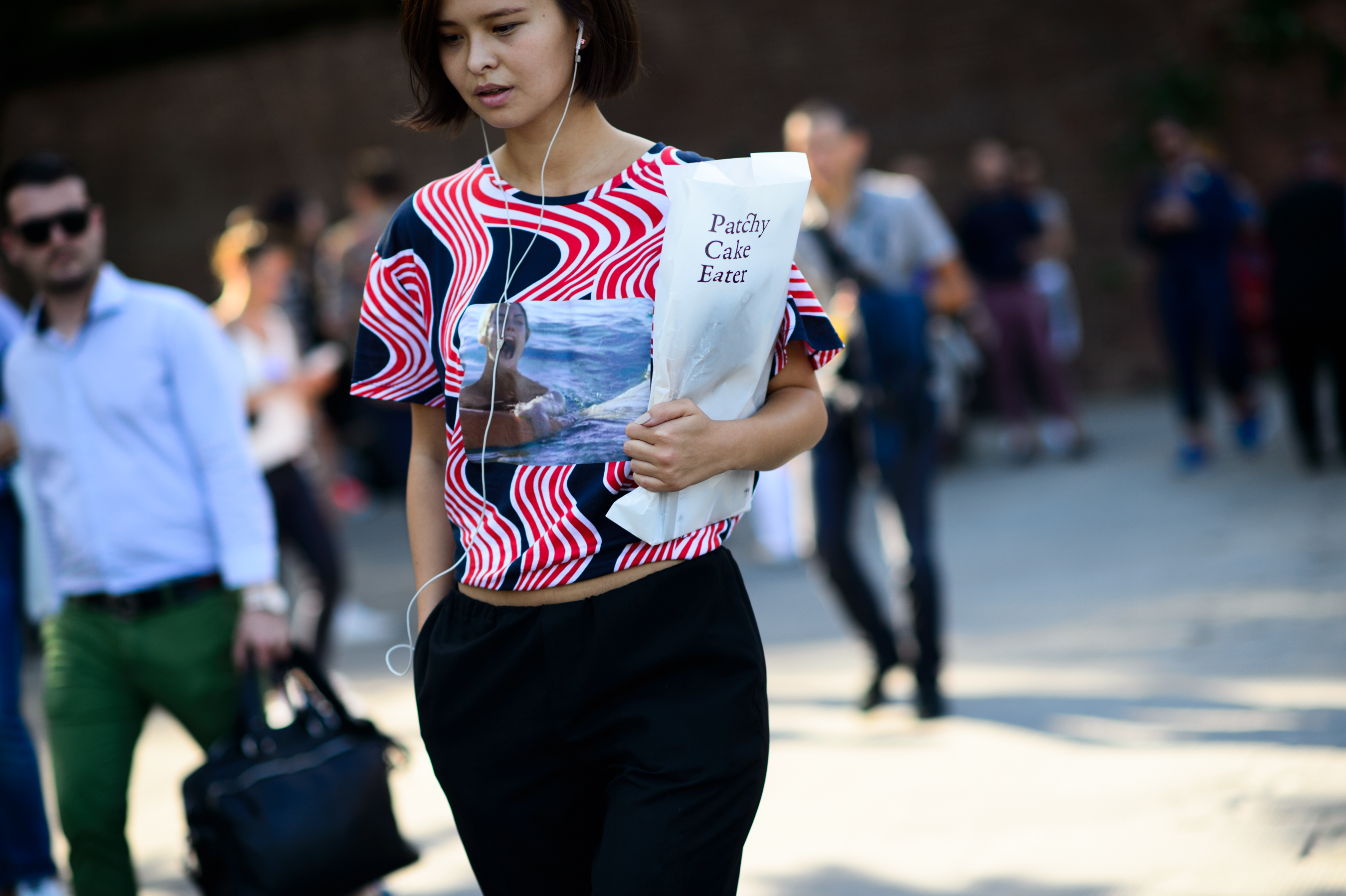 Russian buyer attending the Pitti Uomo expo in Italy