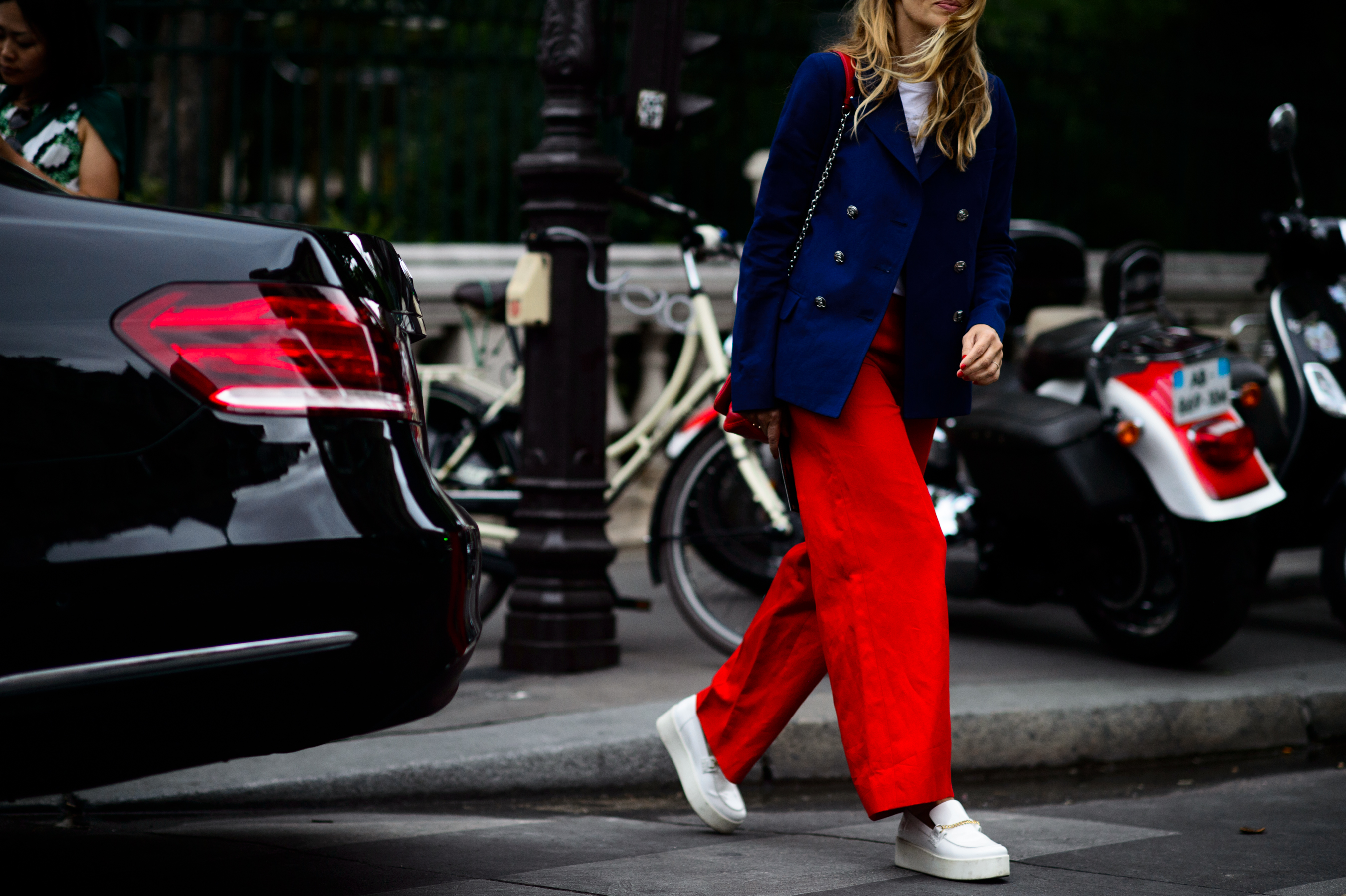 Russian - french journalist before Miu Miu show