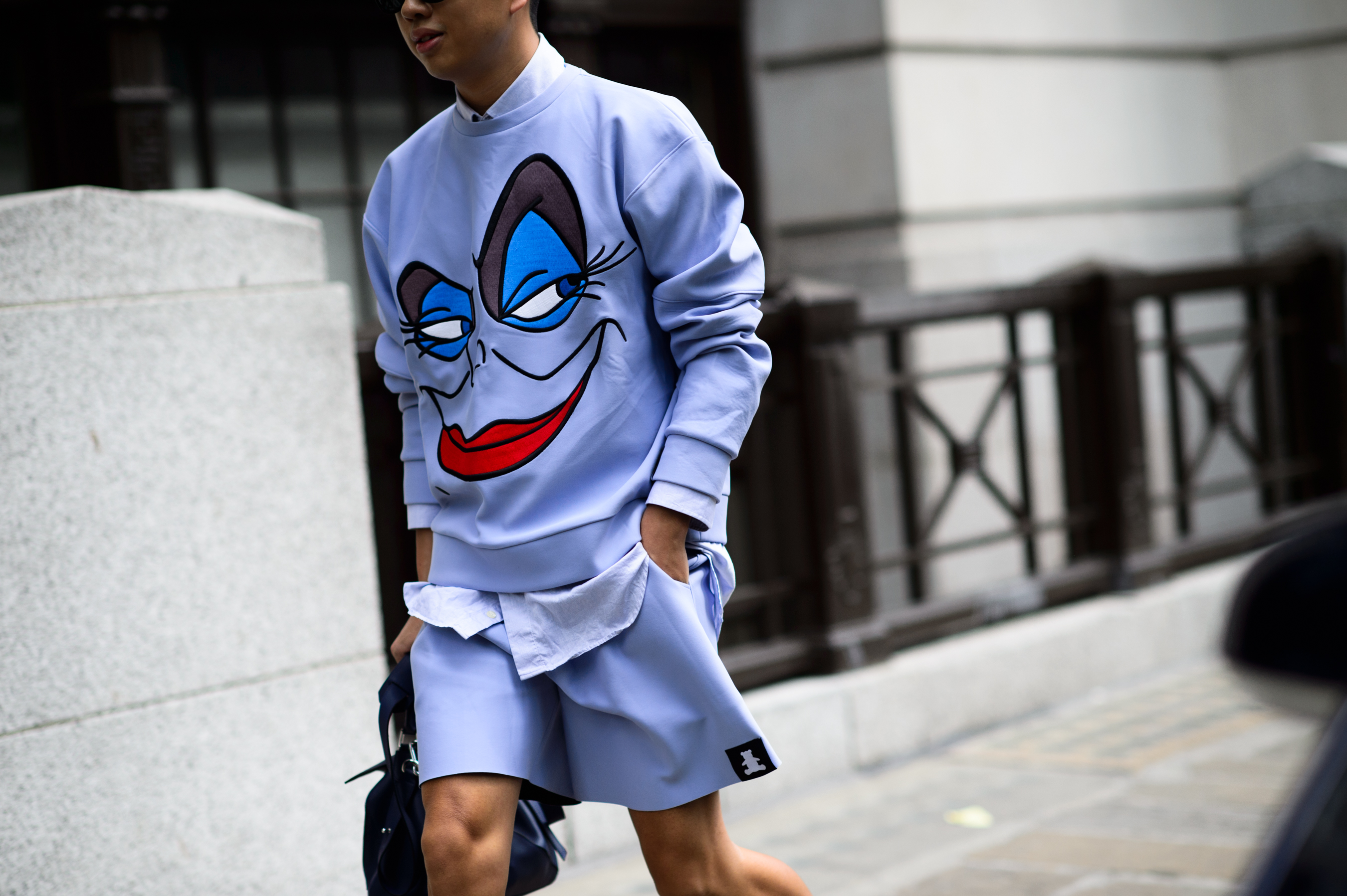 Asian editor before the menswear fashion show