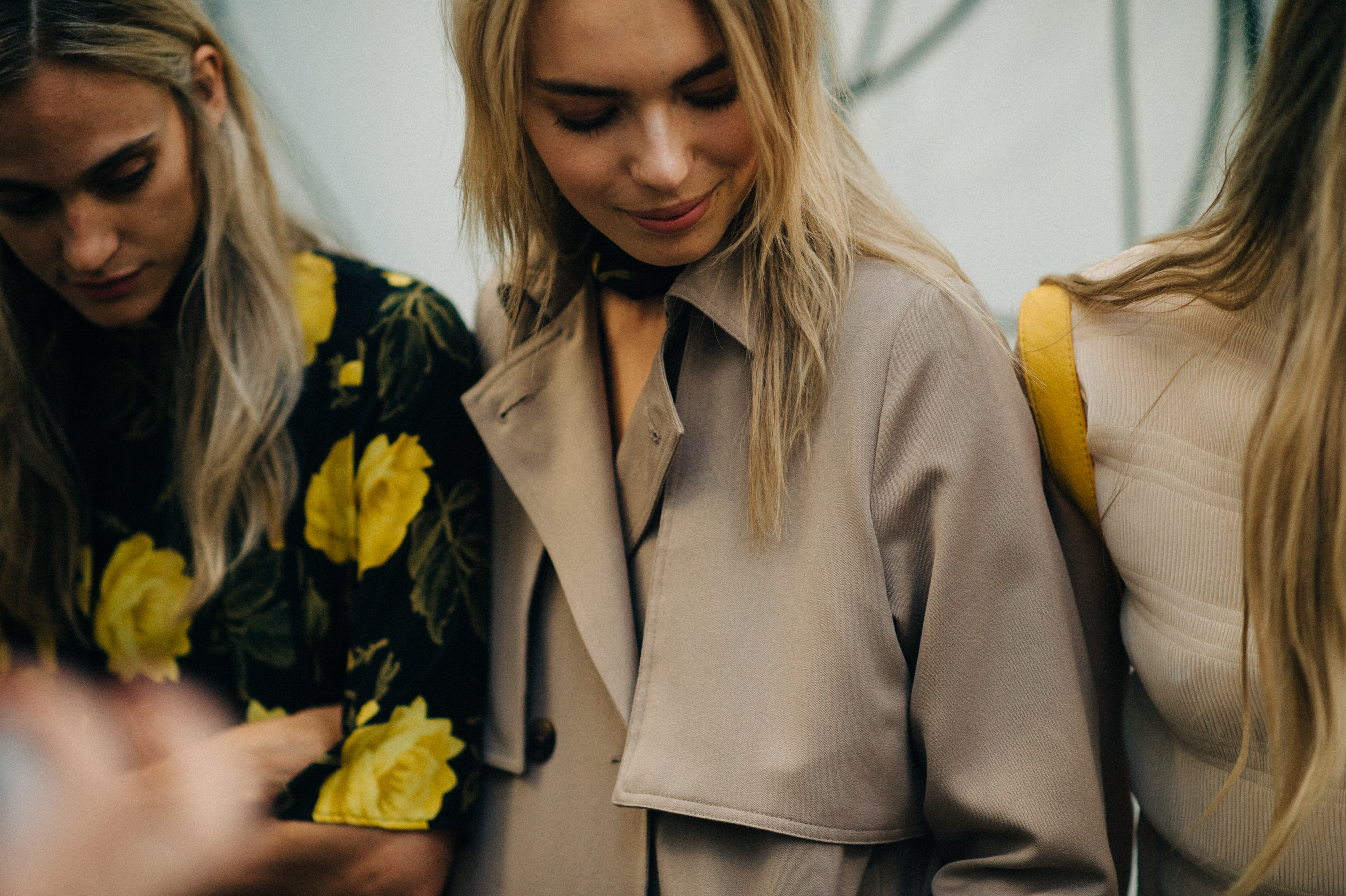 Models before the show