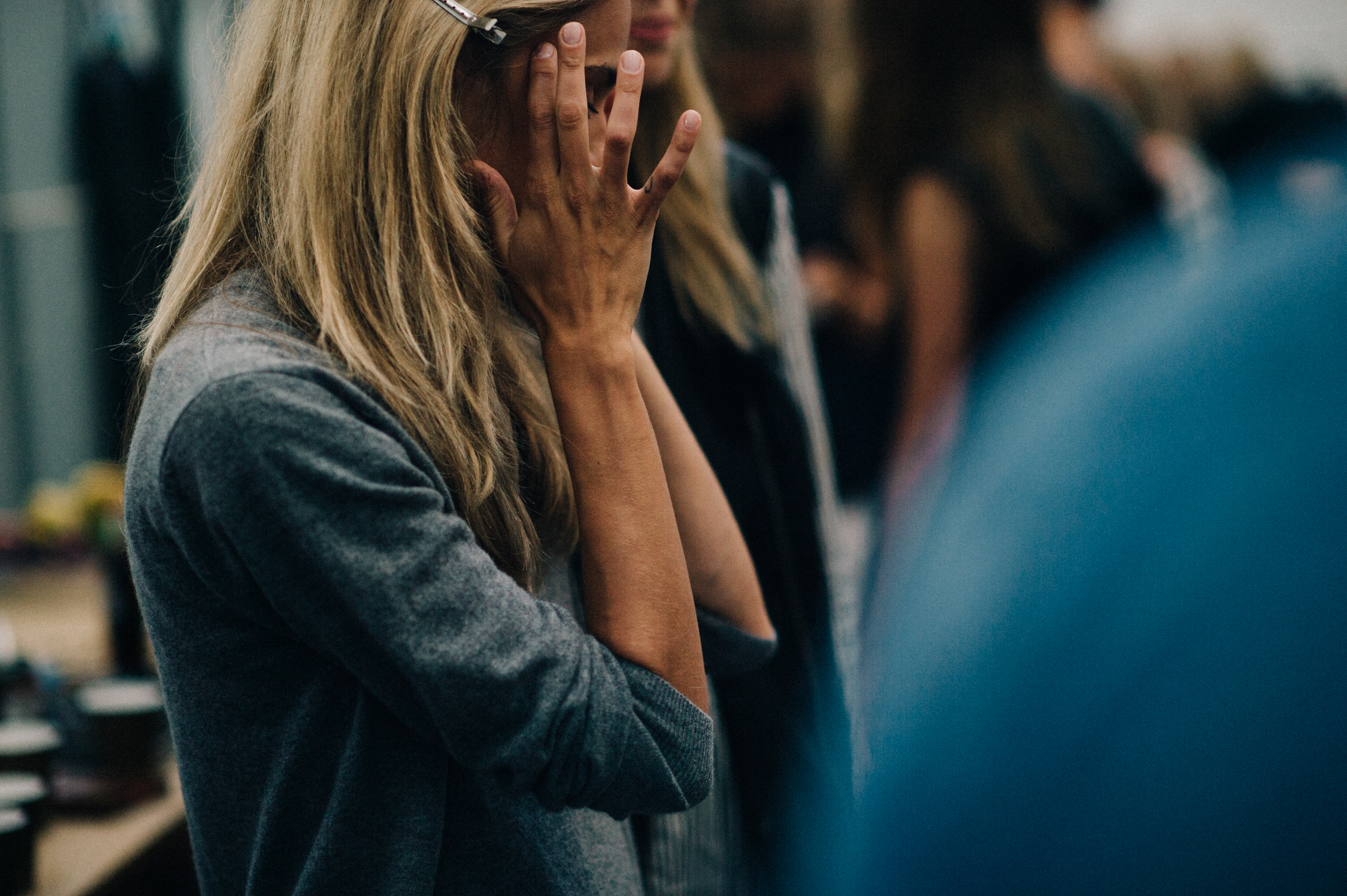 Model before the show