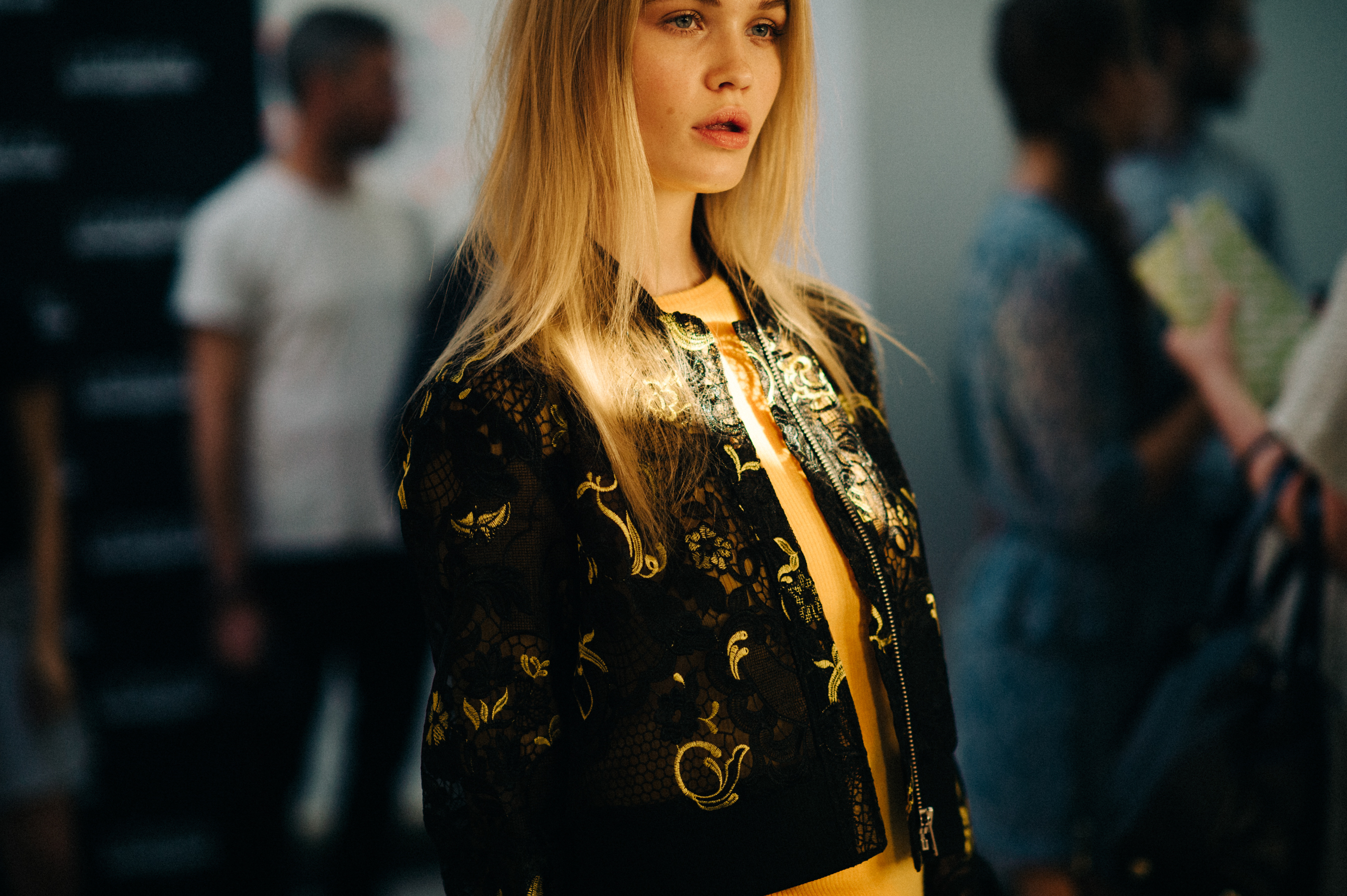 Model before the show