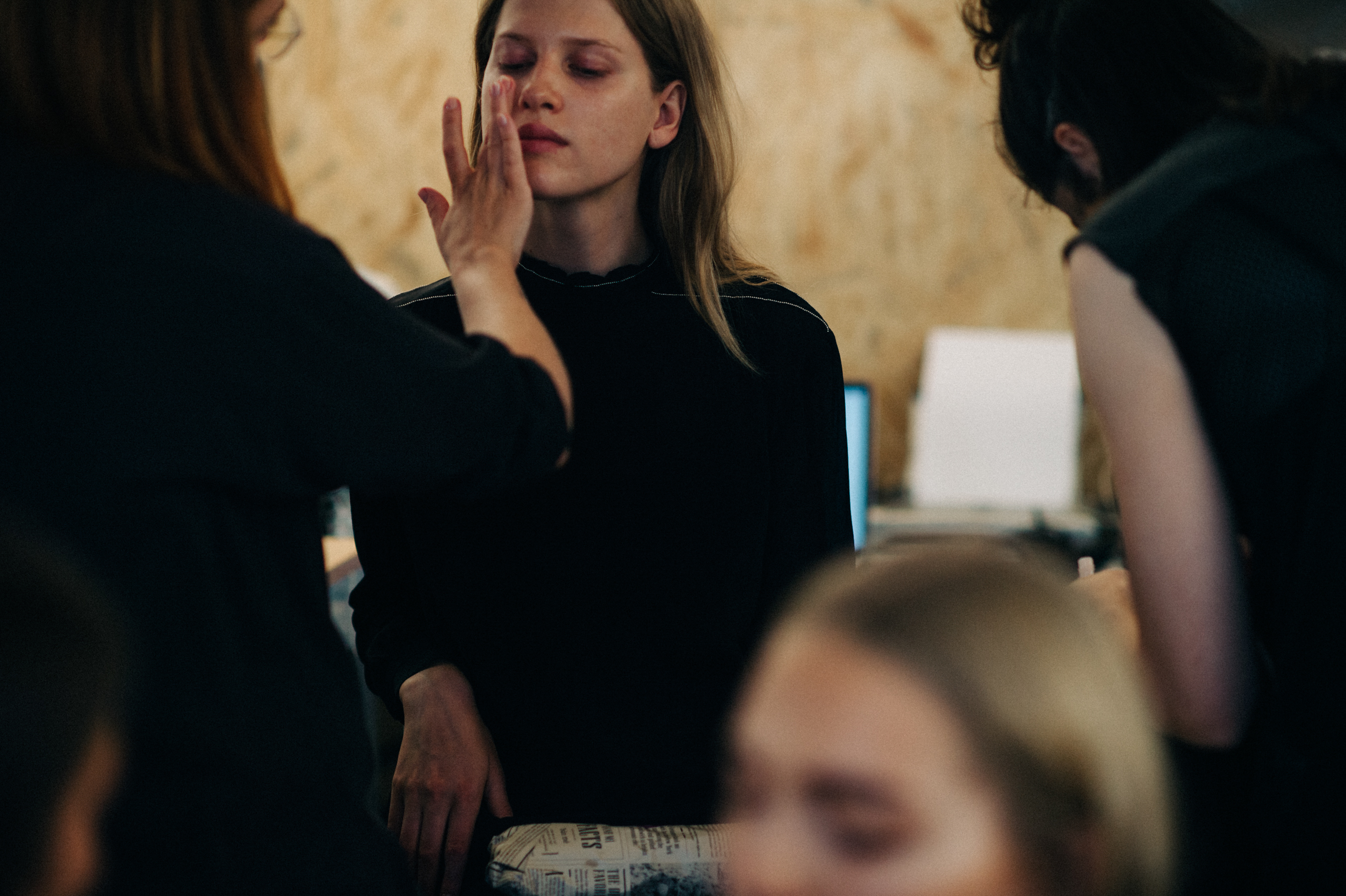 Danish model before the show