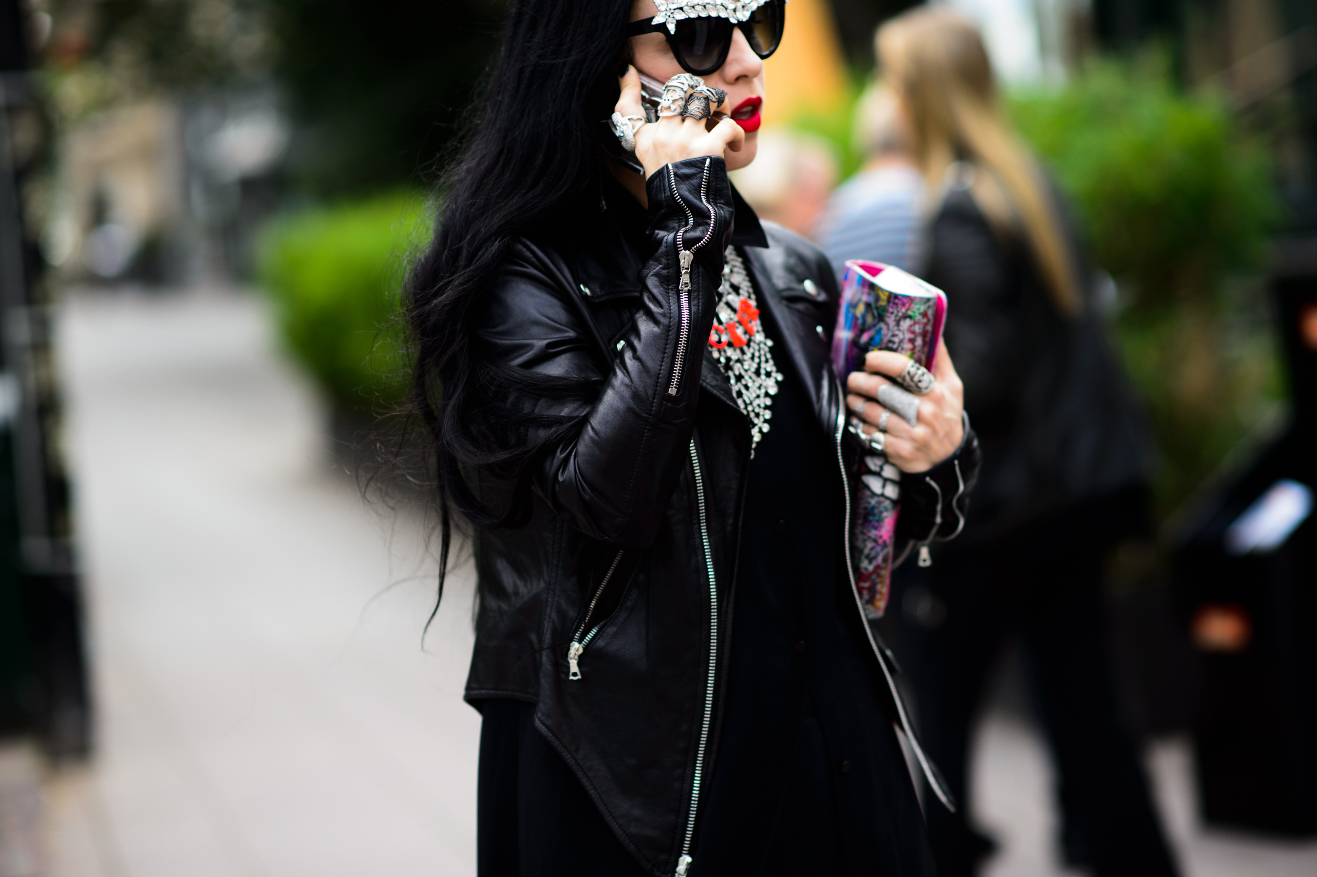 Stylist attending fashion week