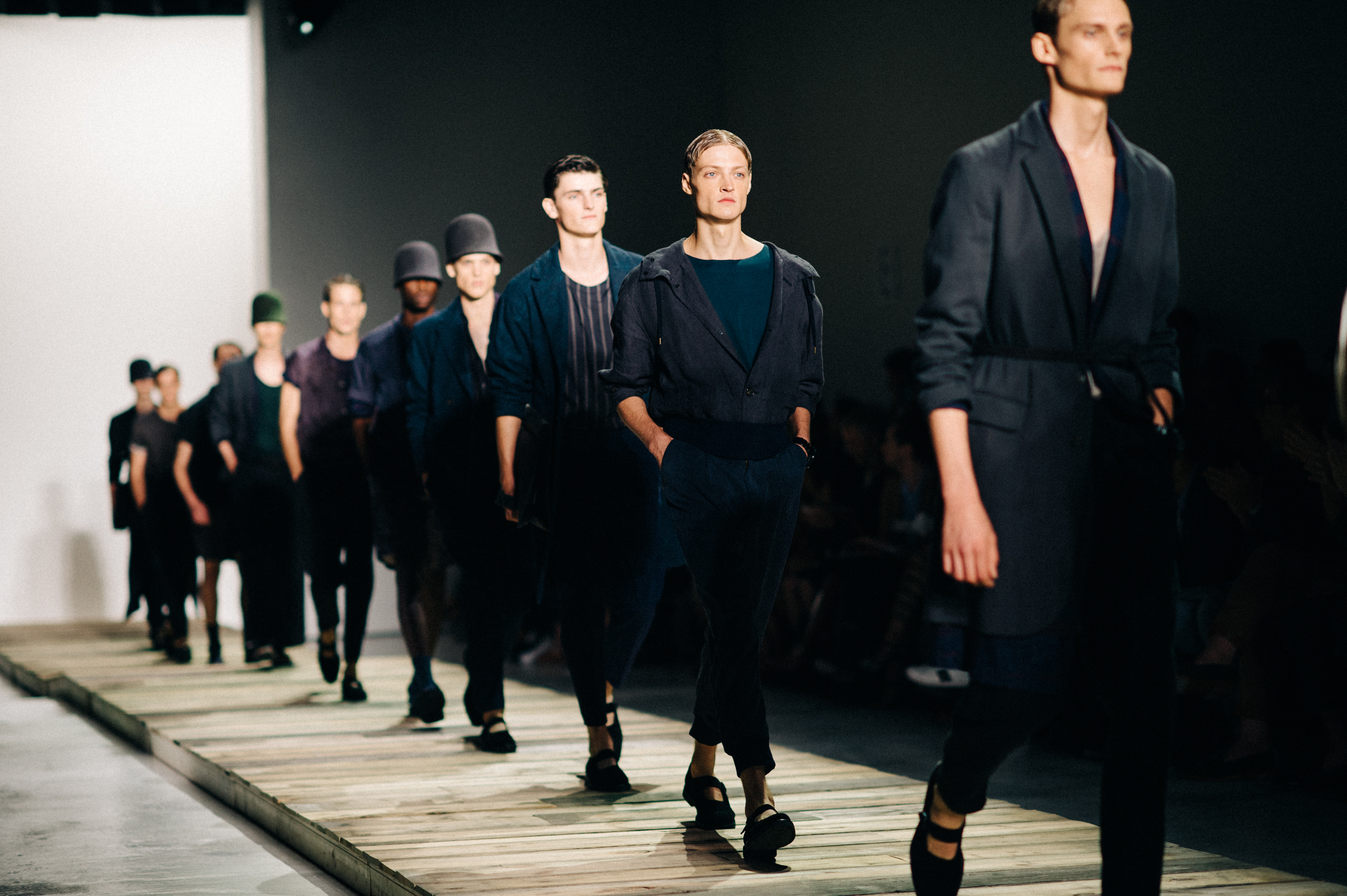 Finale at the menswear fashion show