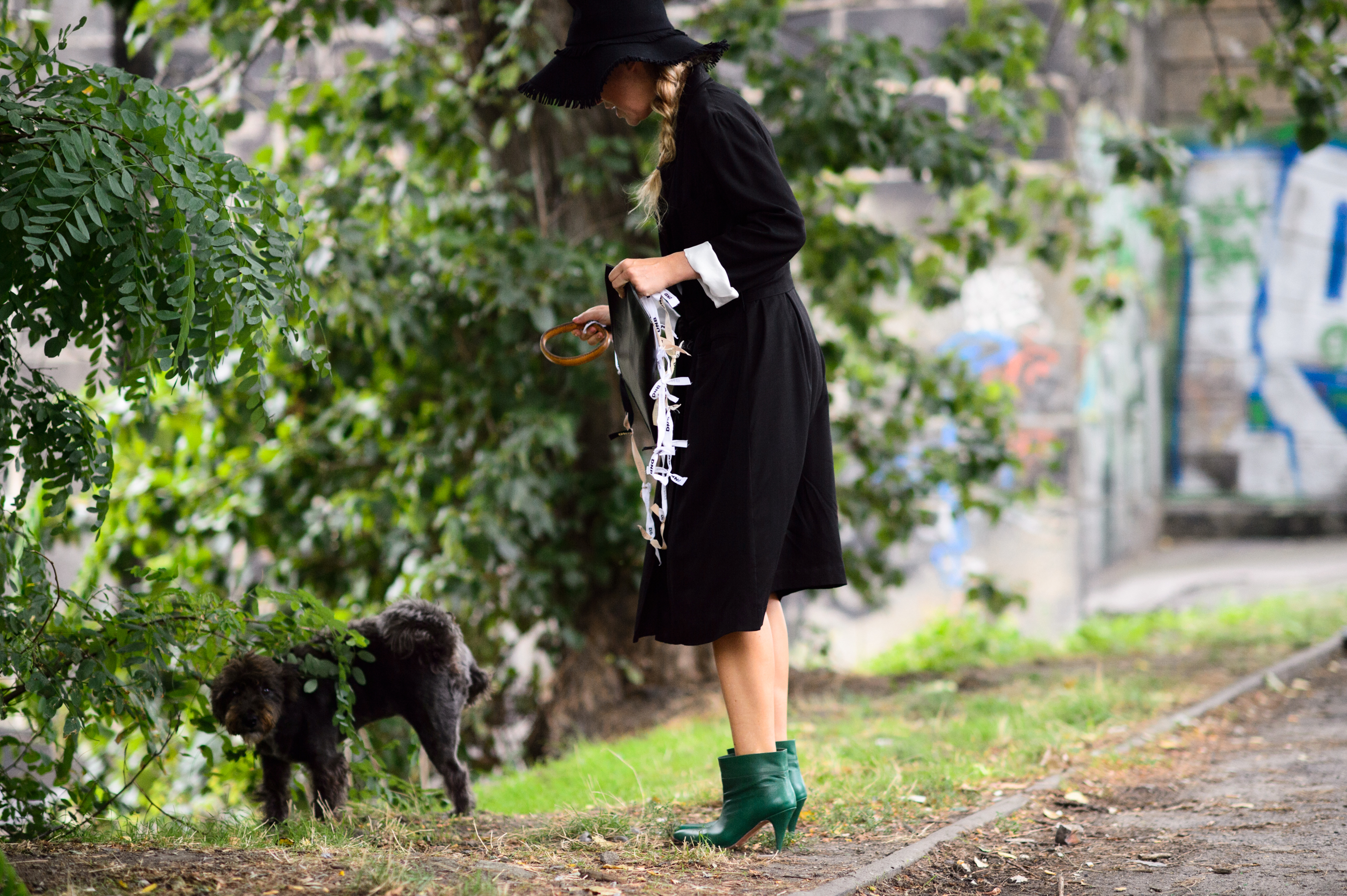 Woman with her dog