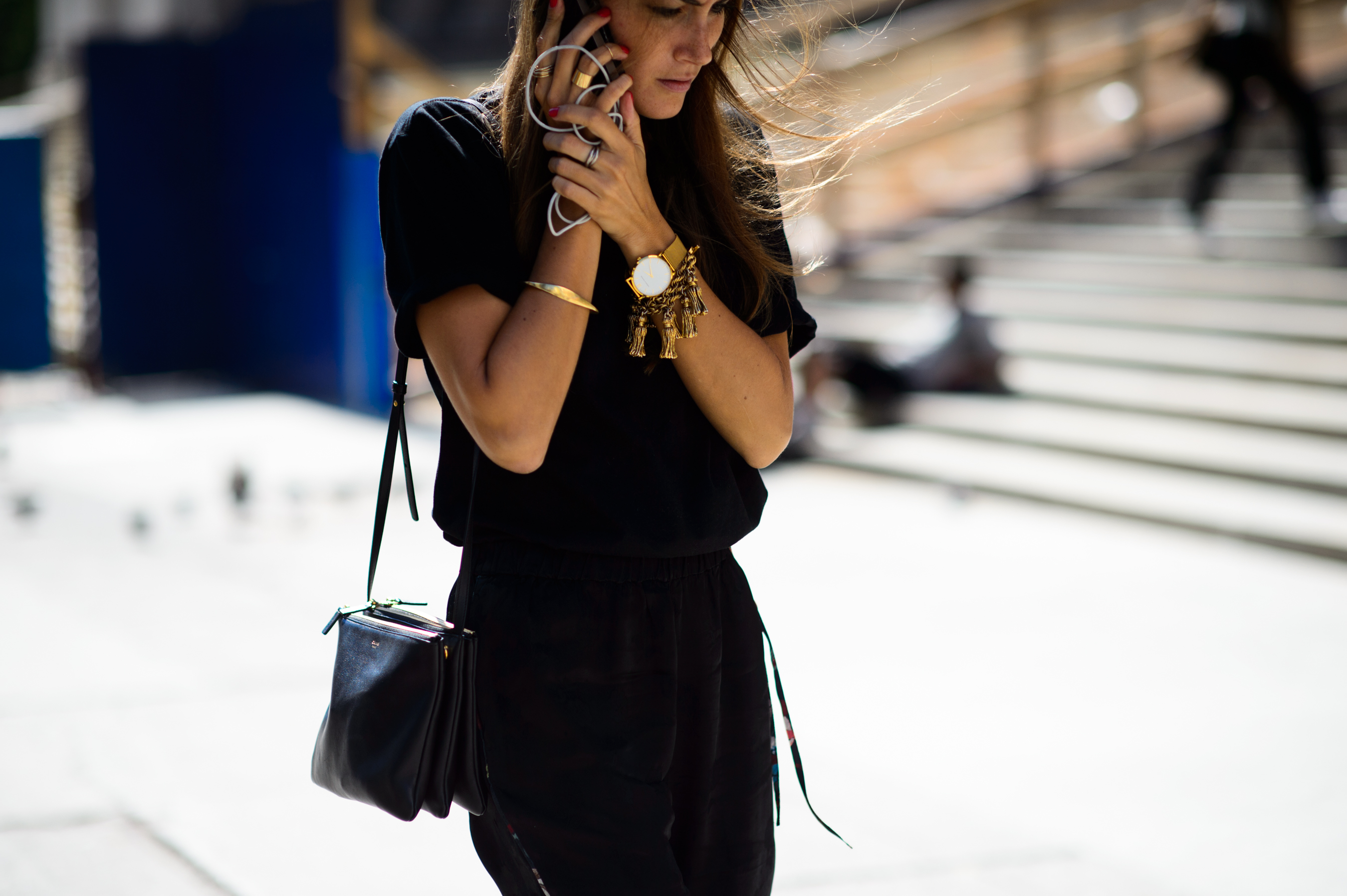 Italian woman after the show