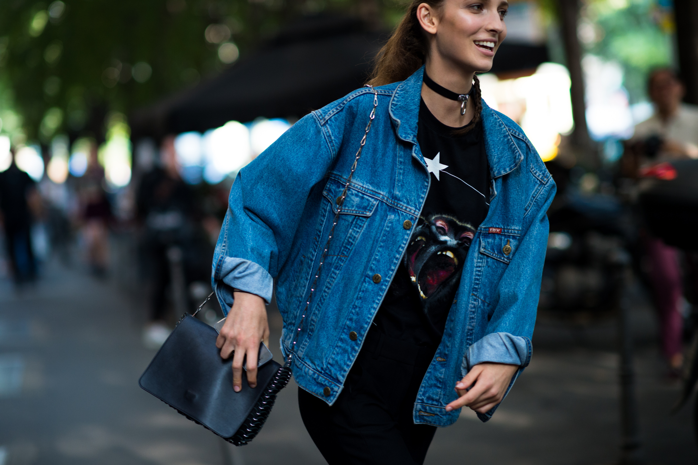 Brazilian model after Jil Sander show
