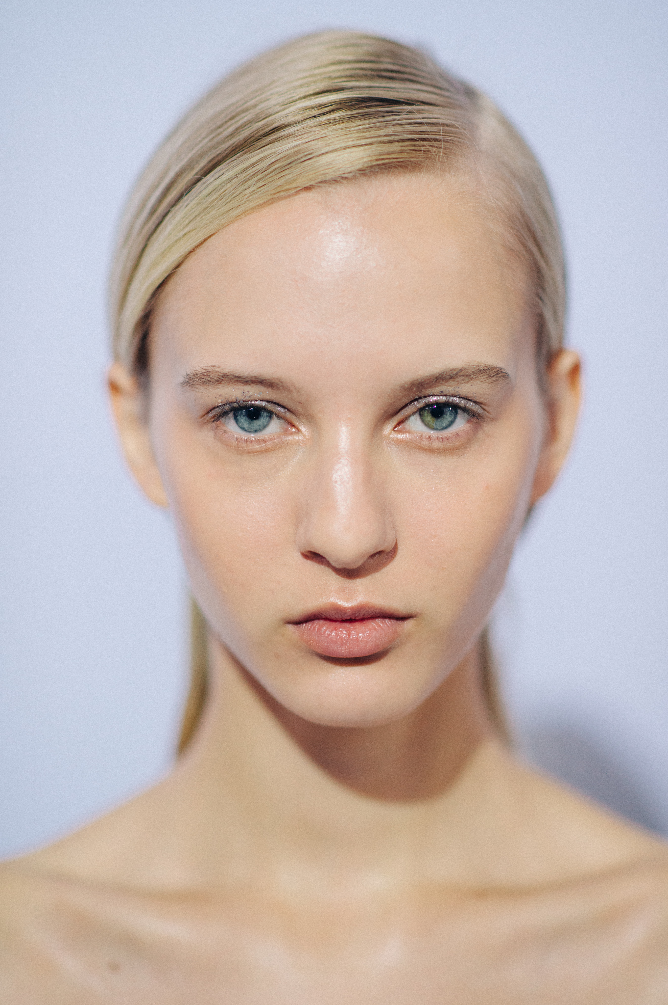 Portrait of blonde model