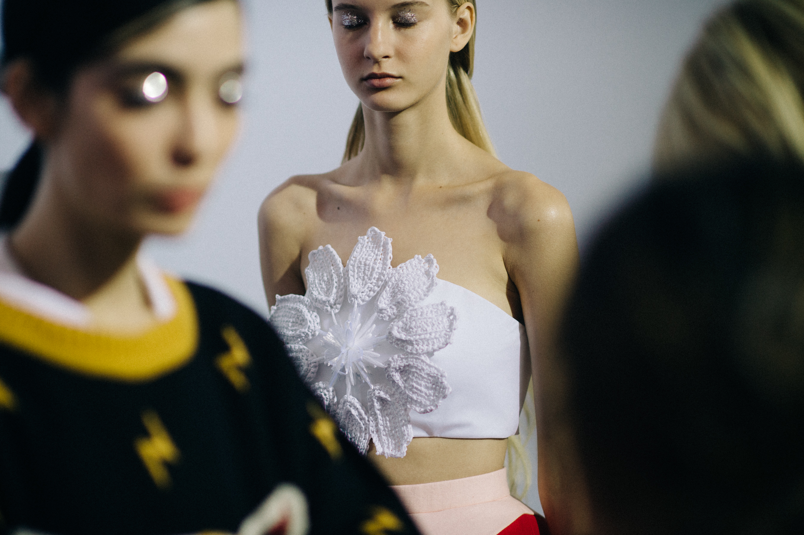Models dressed before the show