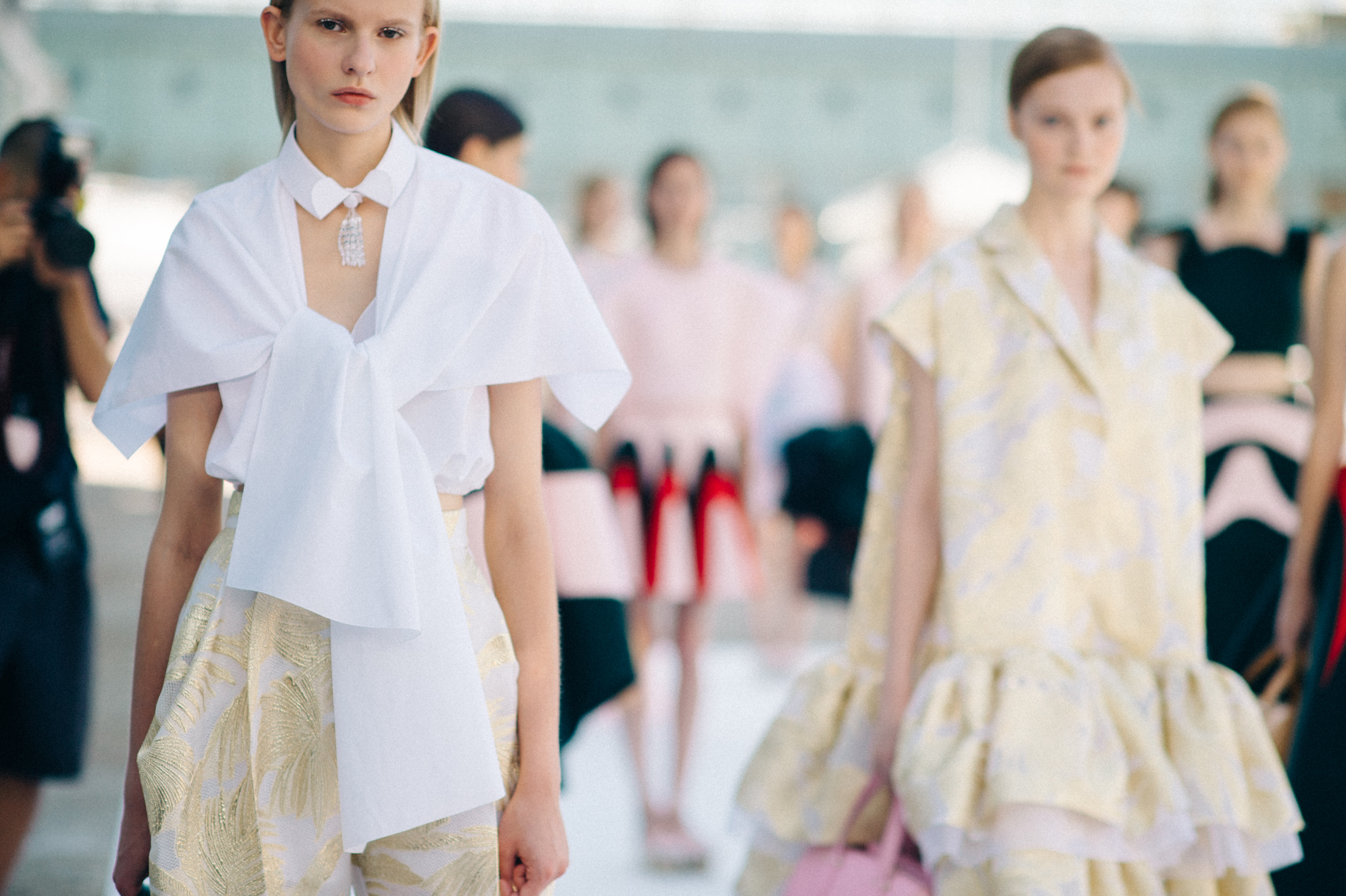 Models before the show