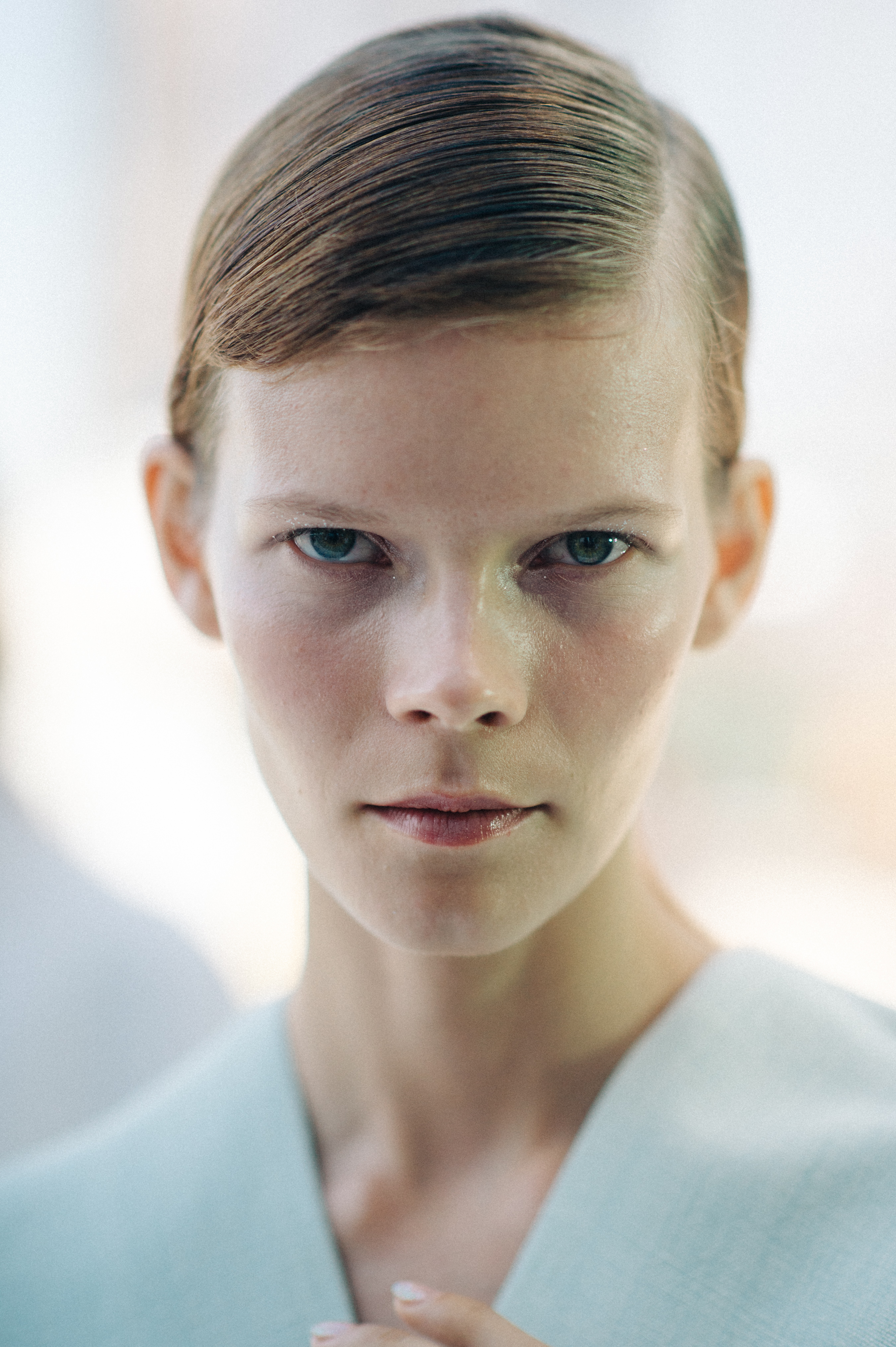 Portrait of a ukrainian model before the show