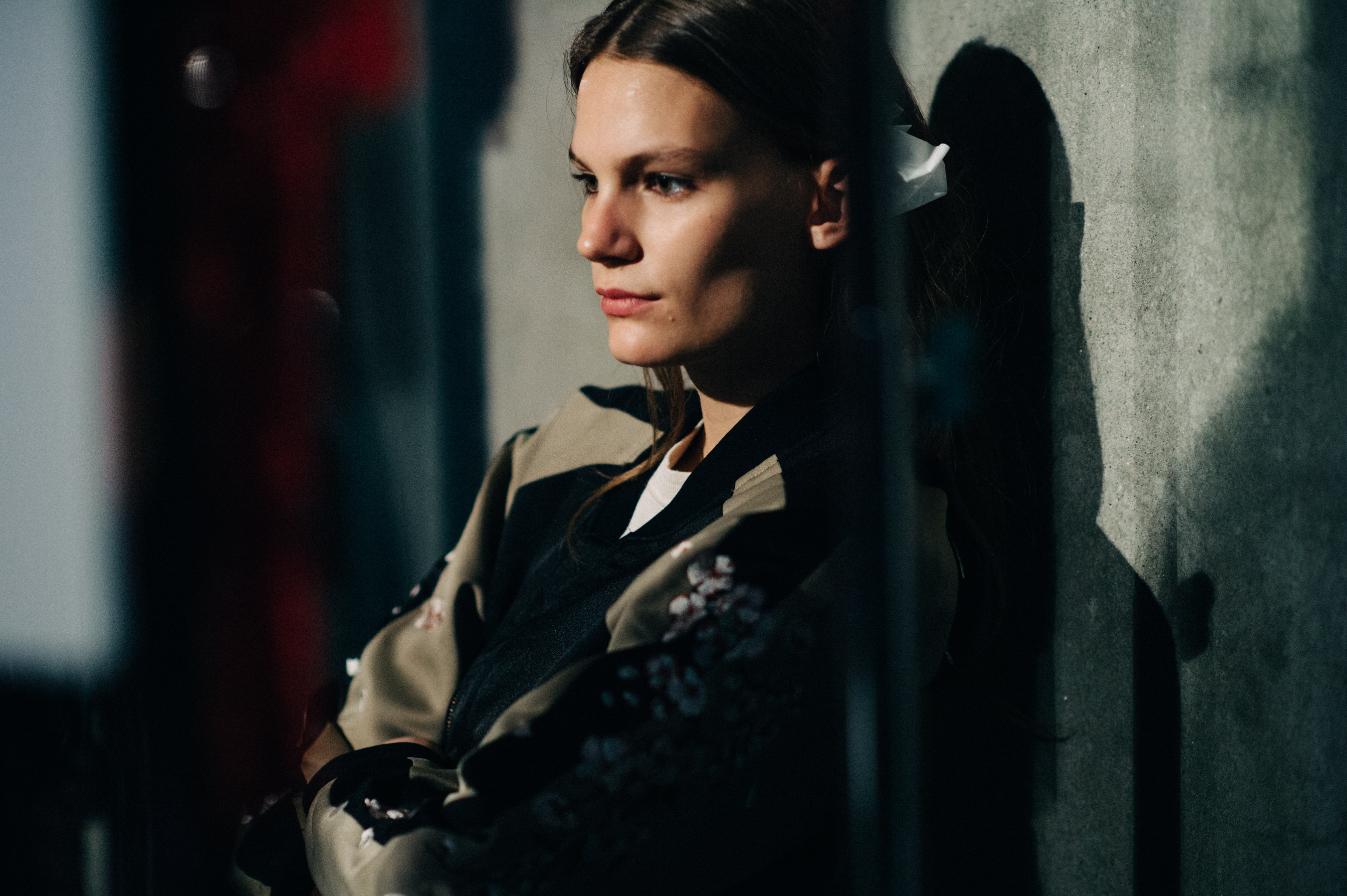 Model before the show