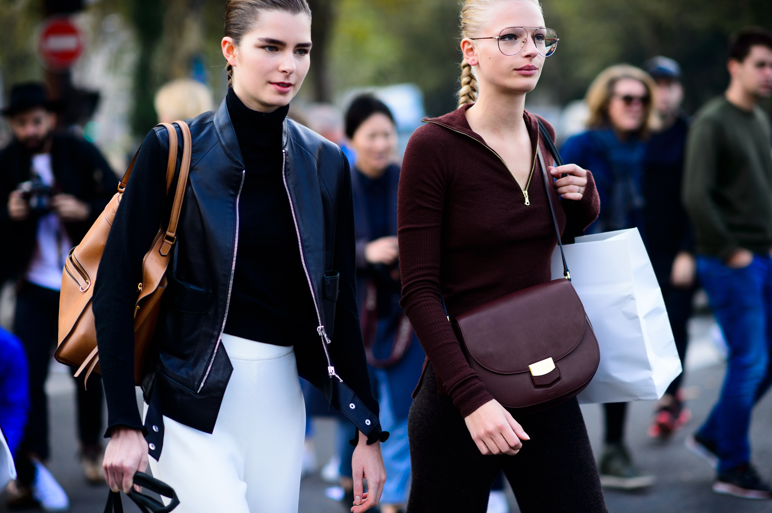 Two models after the show
