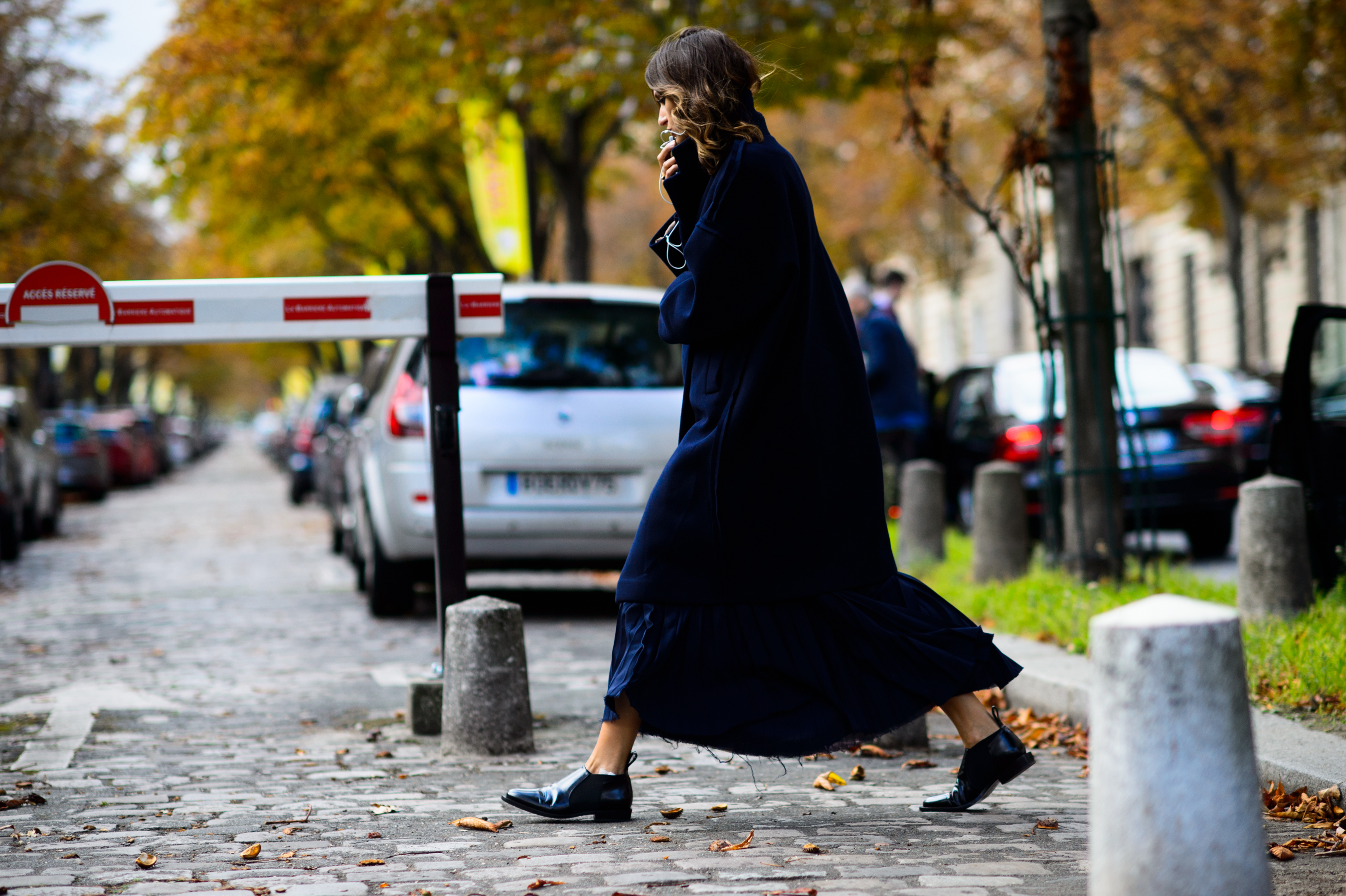 Fashion director before Miu Miu show
