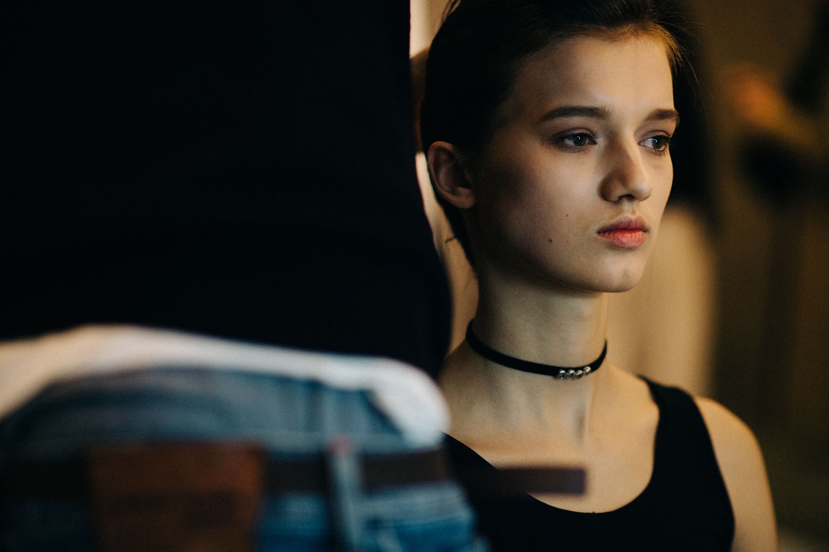 Model before the show