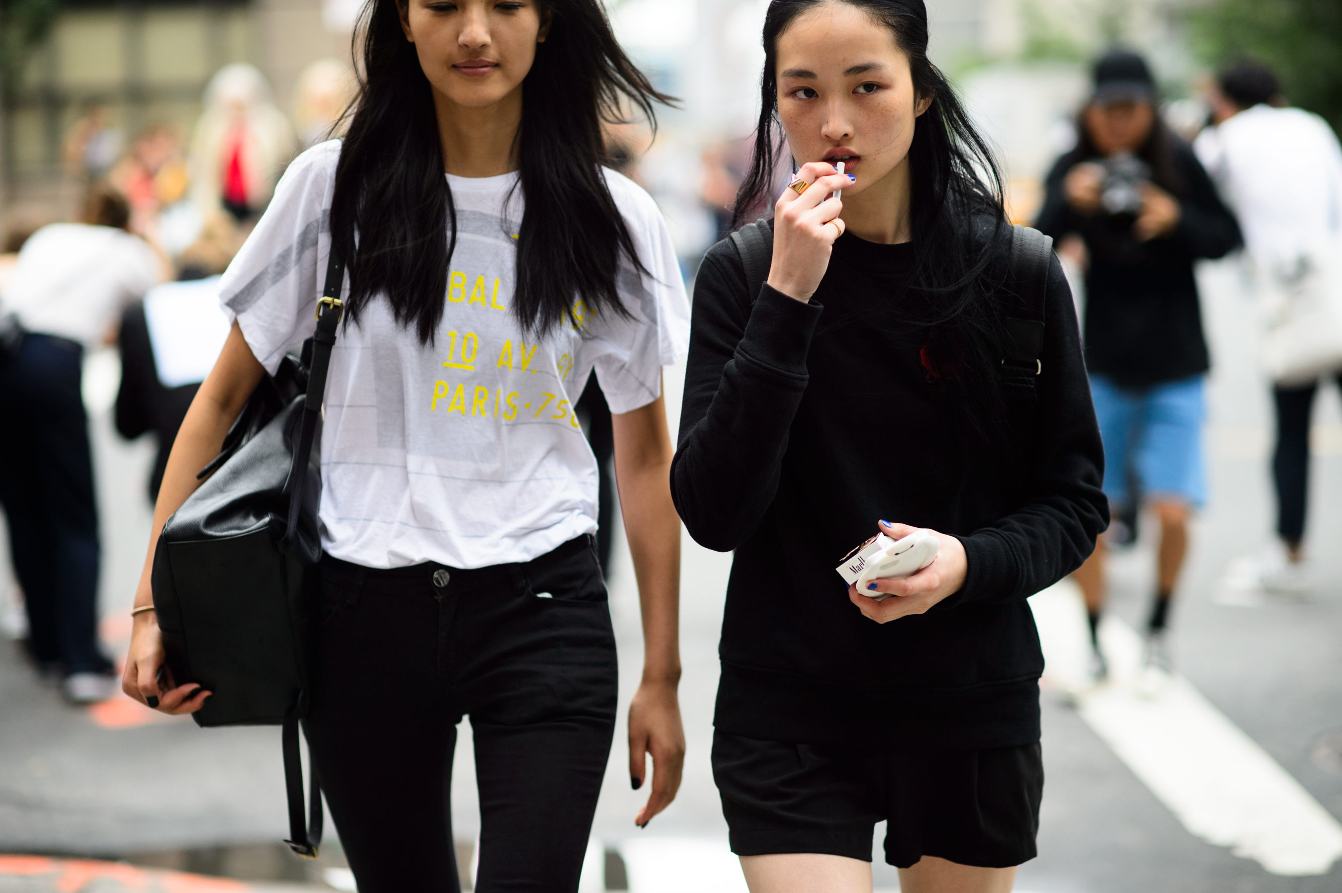 Two models after the show