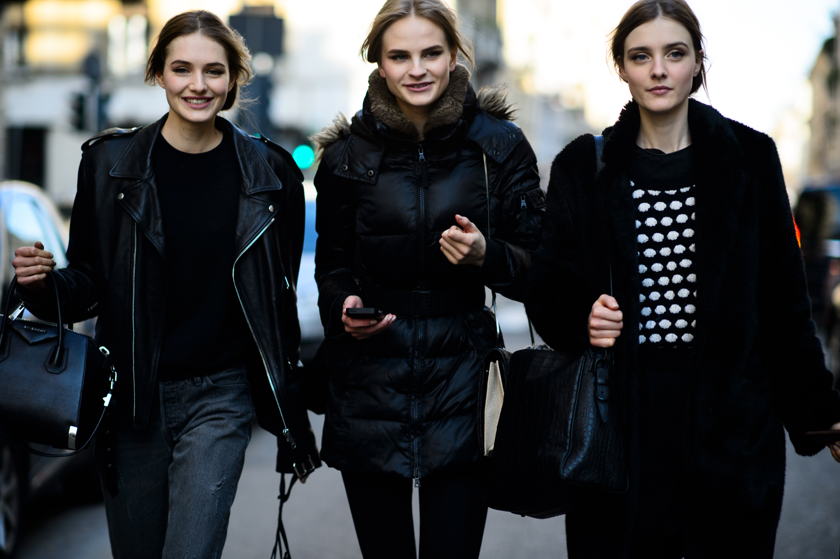 Three models after the show