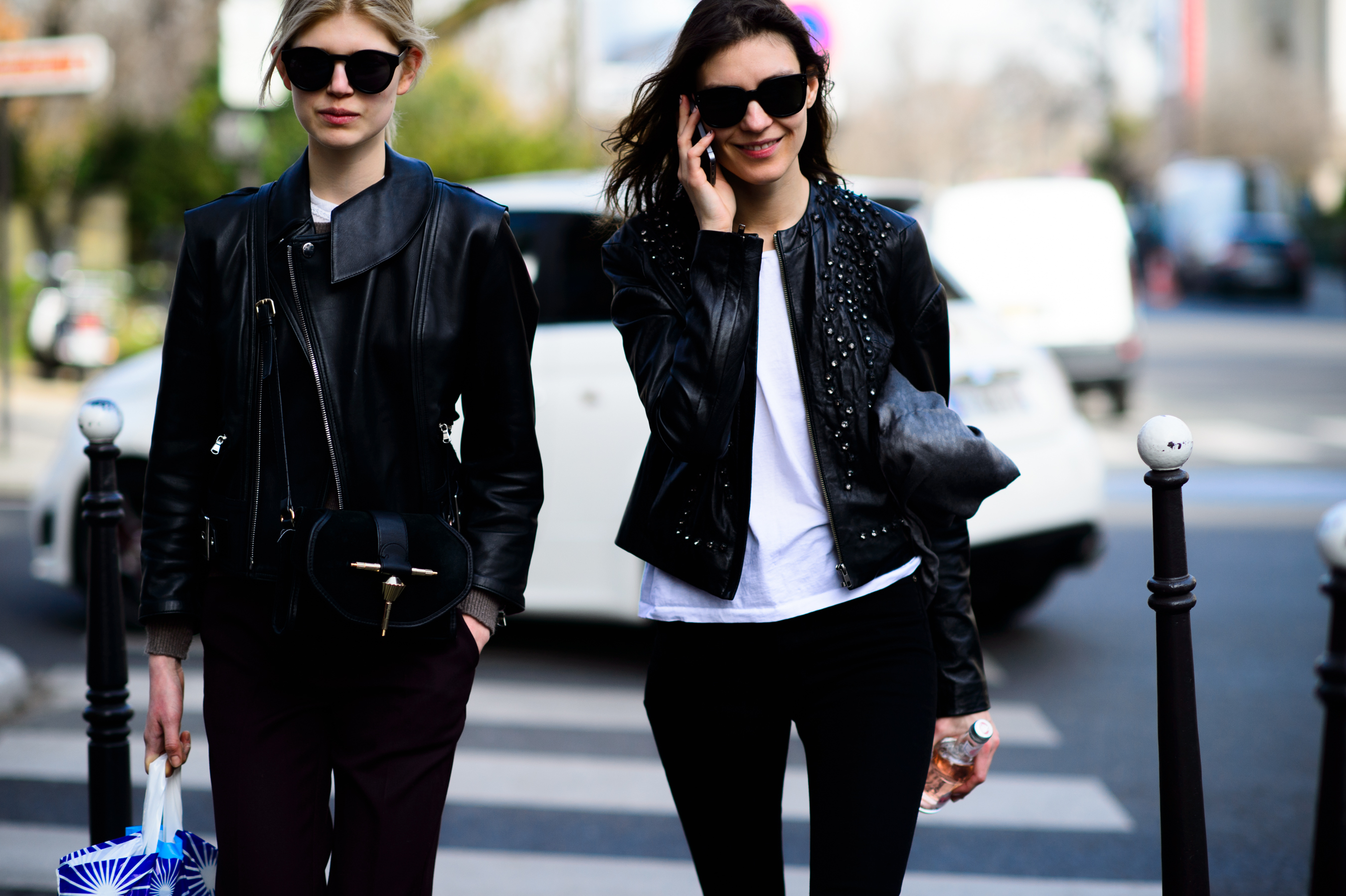 Two models after Chloe show