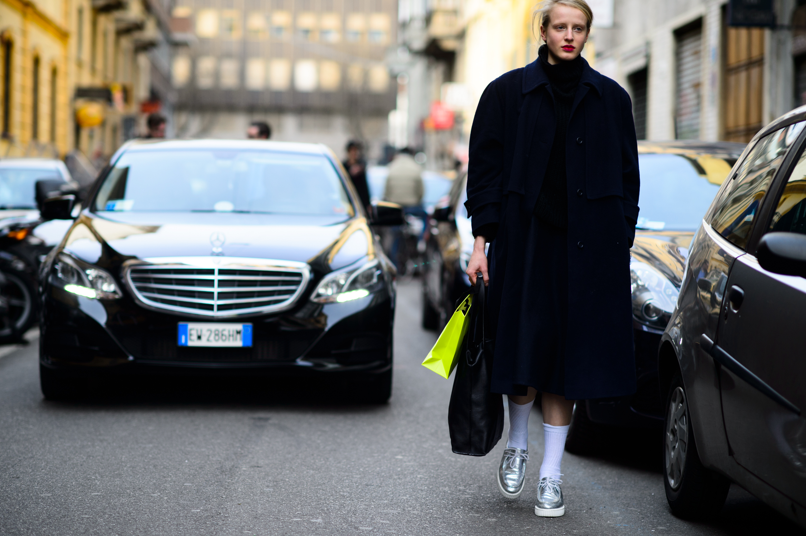 Model after MSGM show