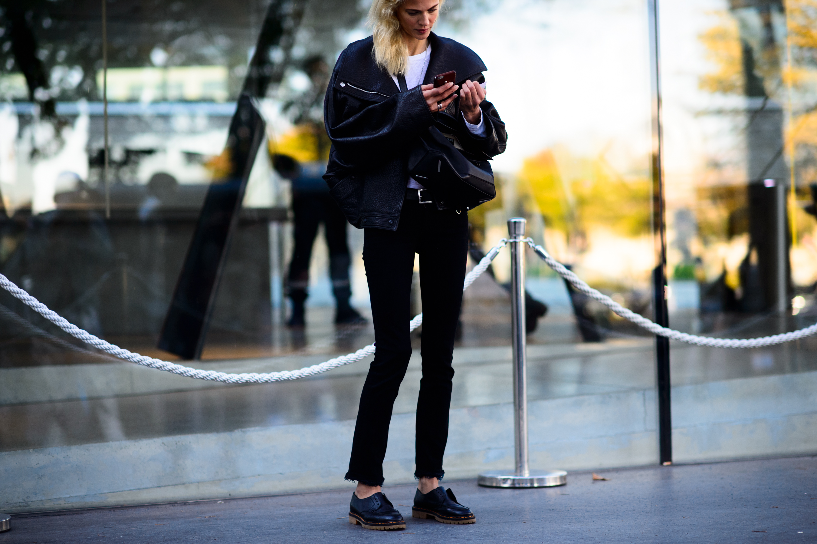 French model after Loewe show