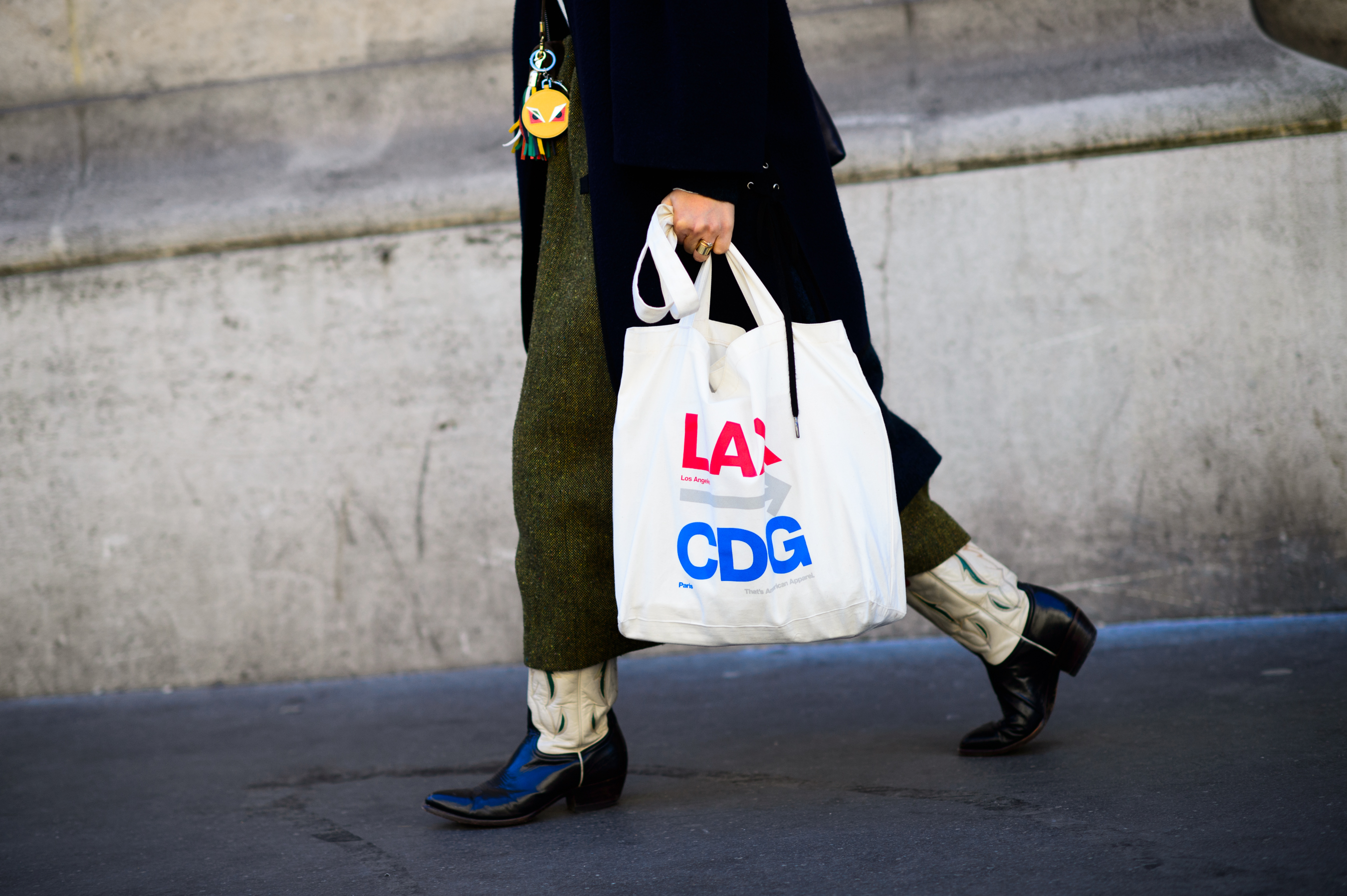 Woman wearing cowboy boots