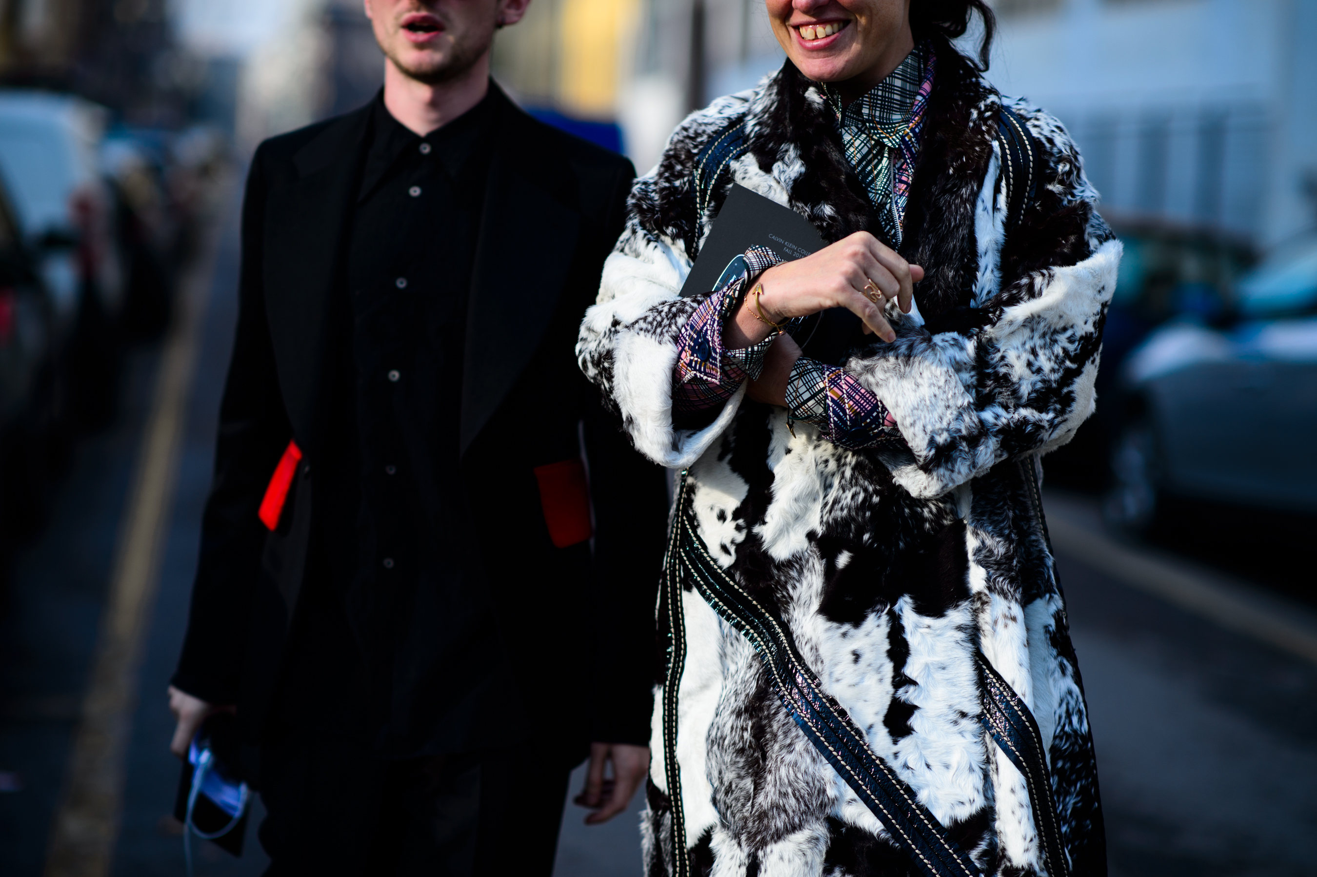 Woman and man before the show