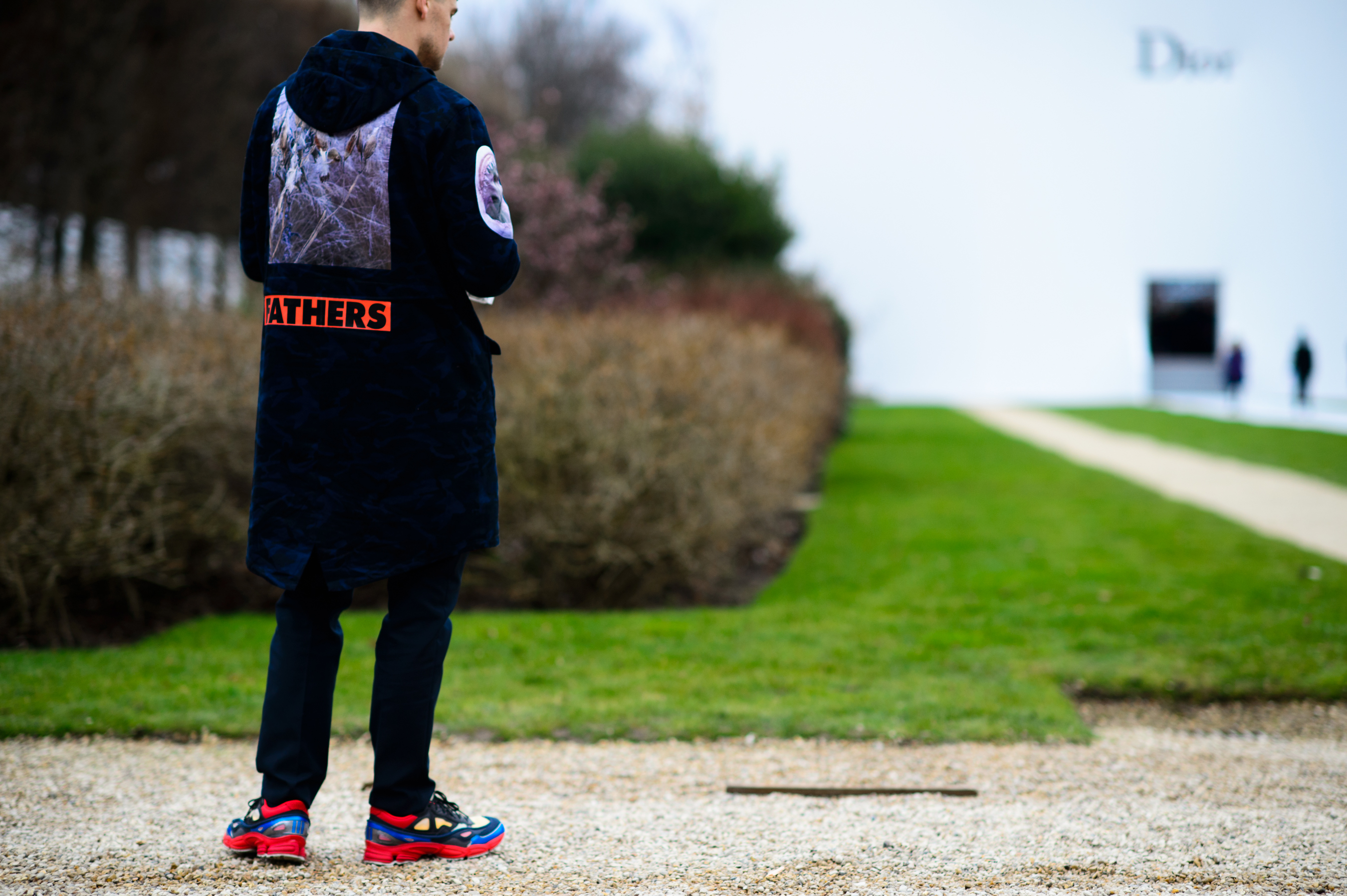 Man dressed in Raf Simons