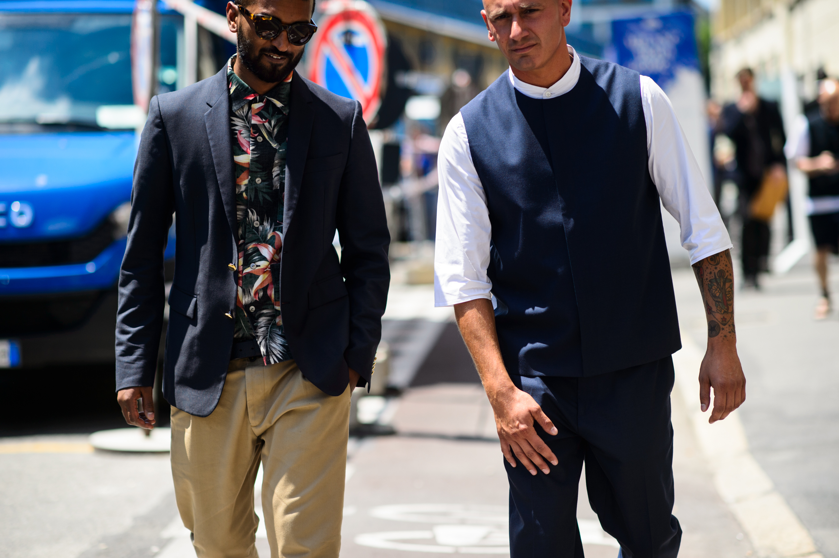 Two men before the show