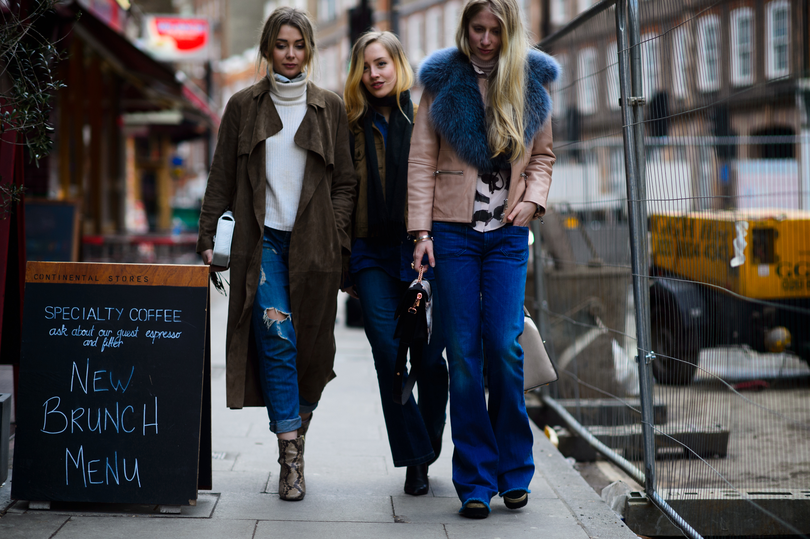 Three Danish girls before the show