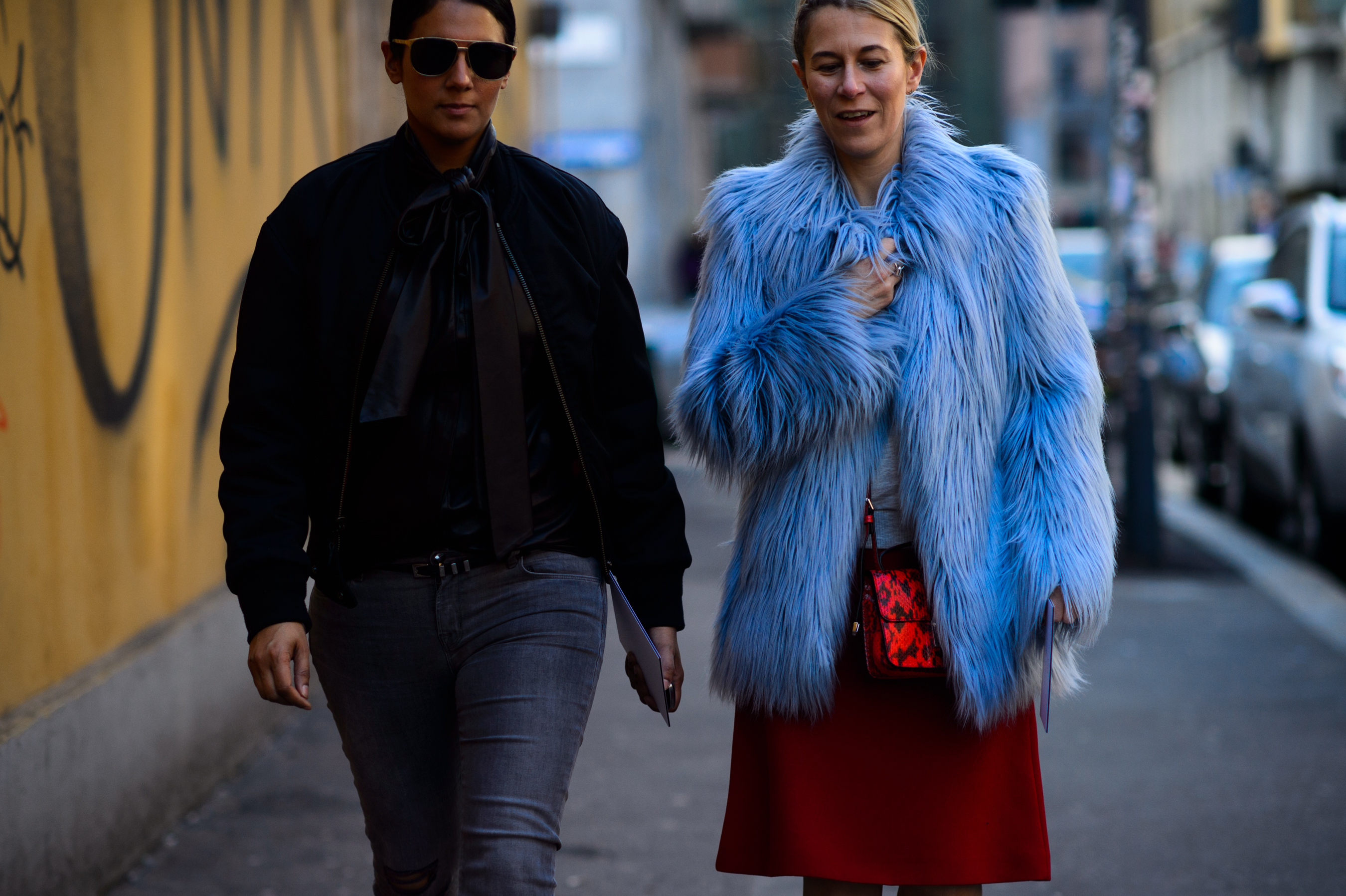 Two women before the show