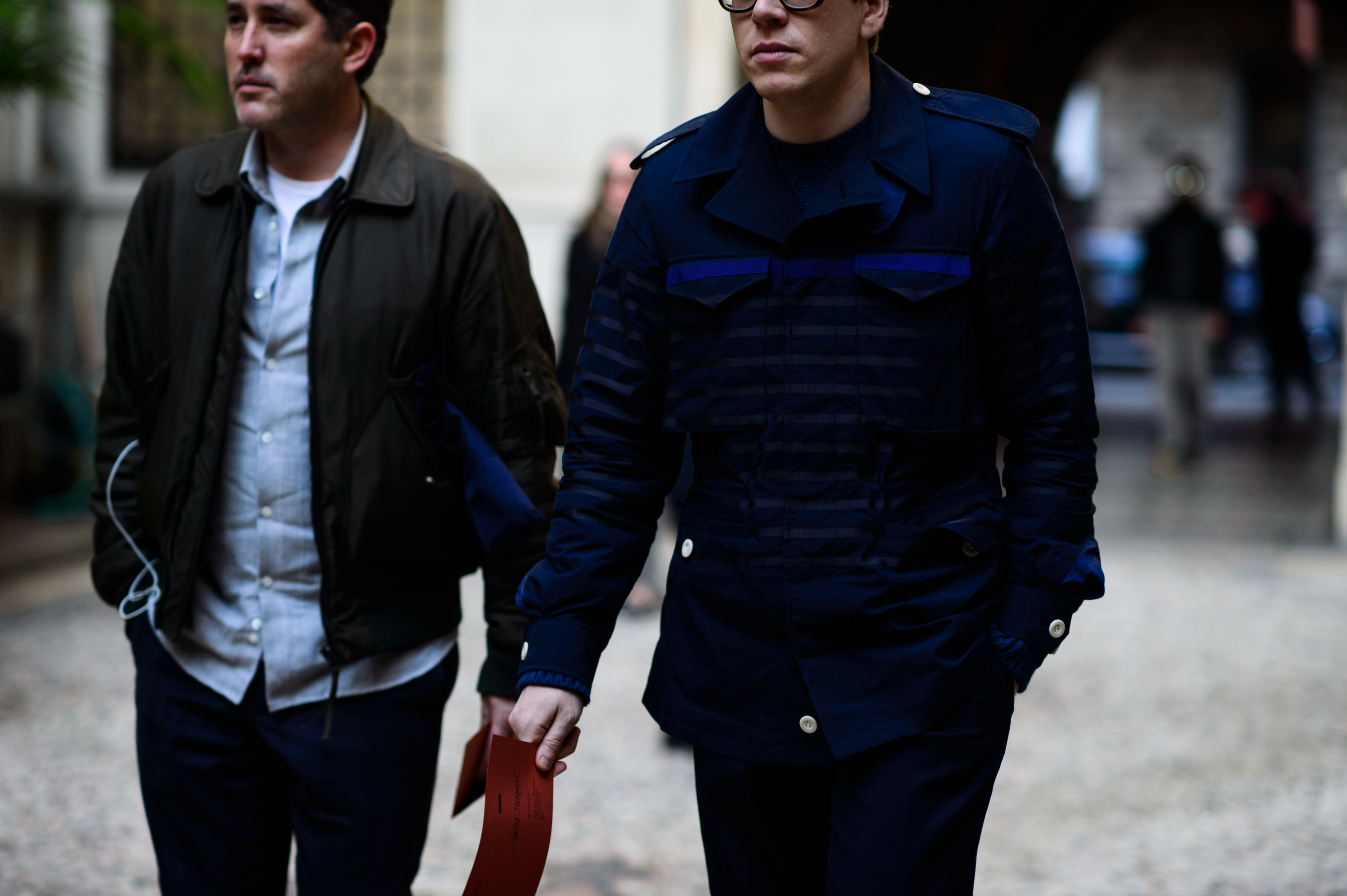 Two men before the show