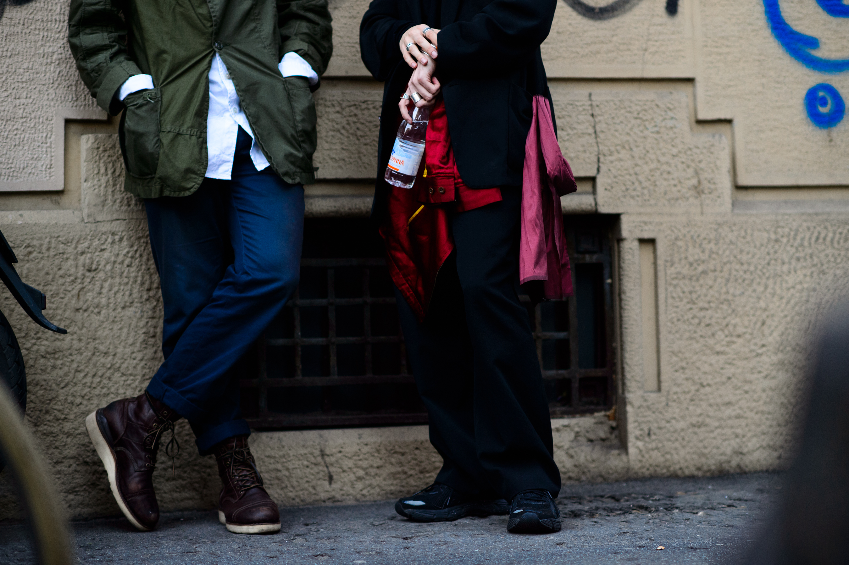 Two men before the show