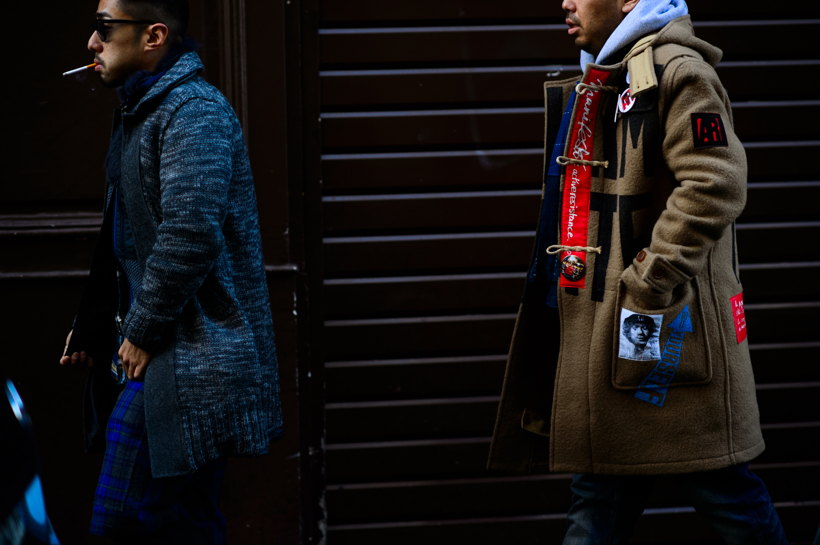 Two men before the show