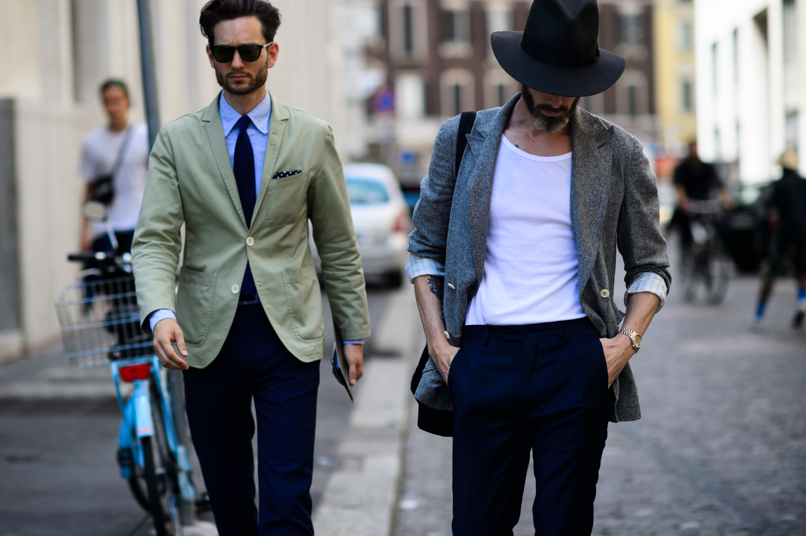 Two men before the show