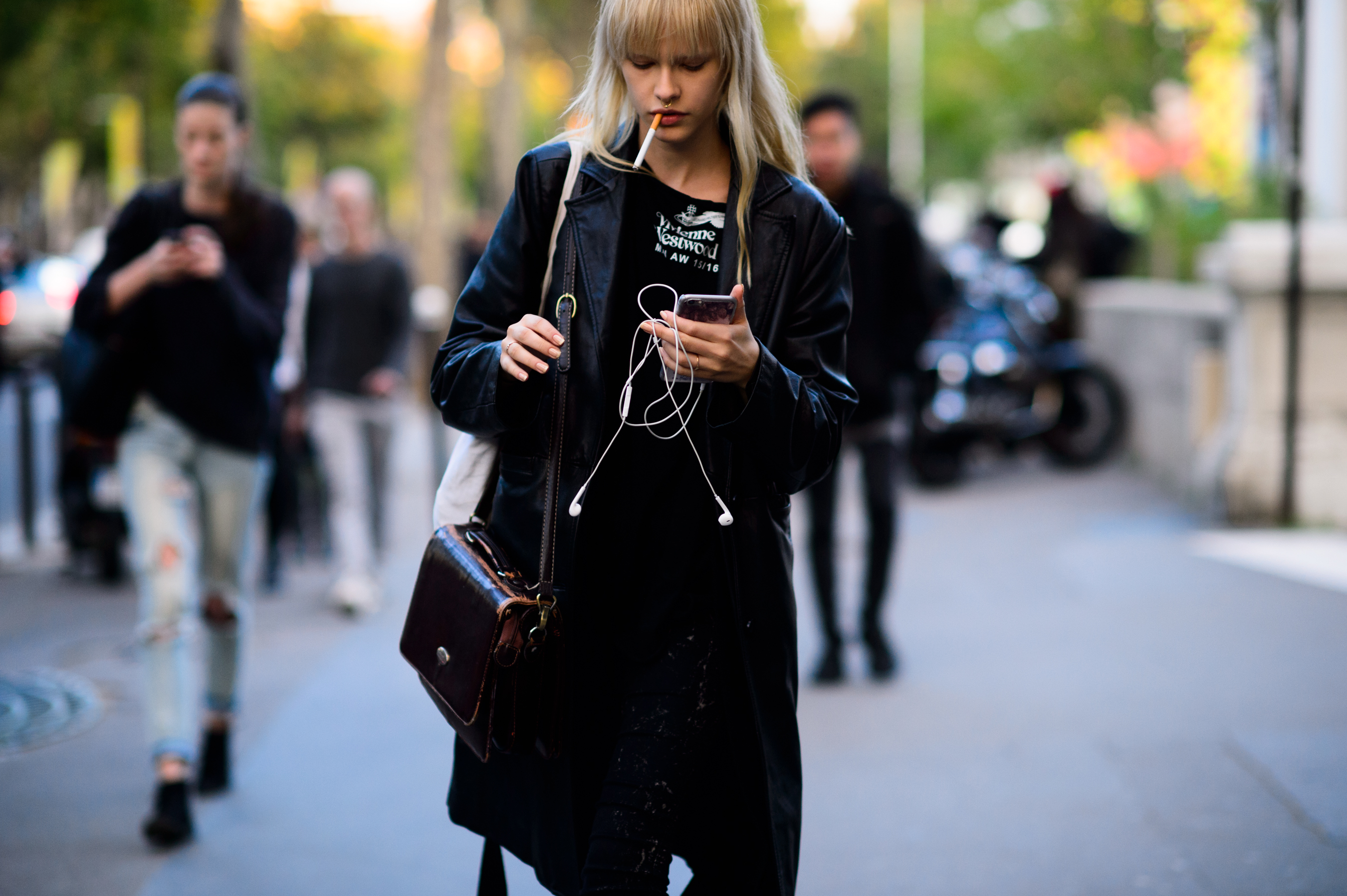 Russian model after Rick Owens show