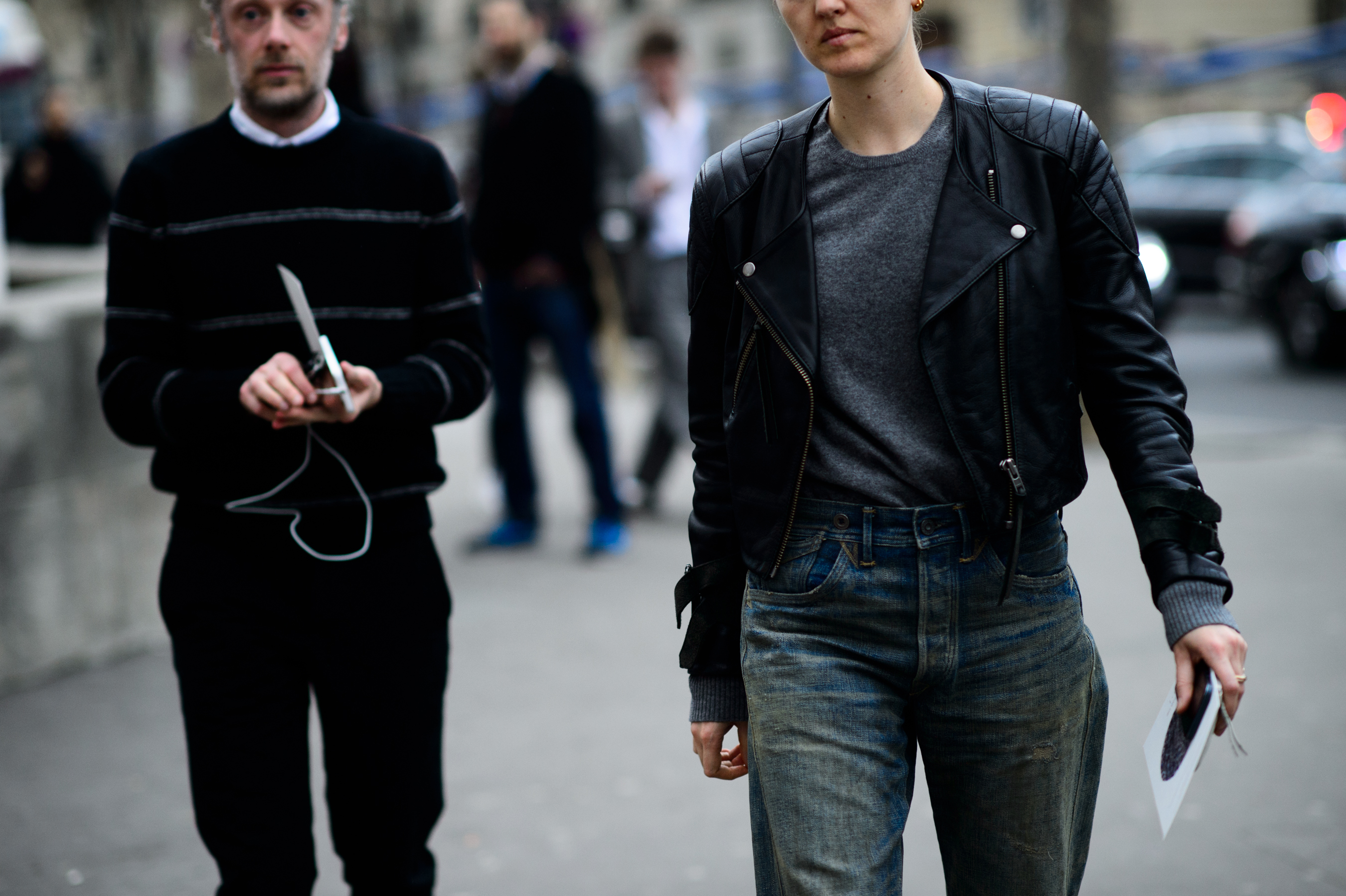 Editor and stylist before the show