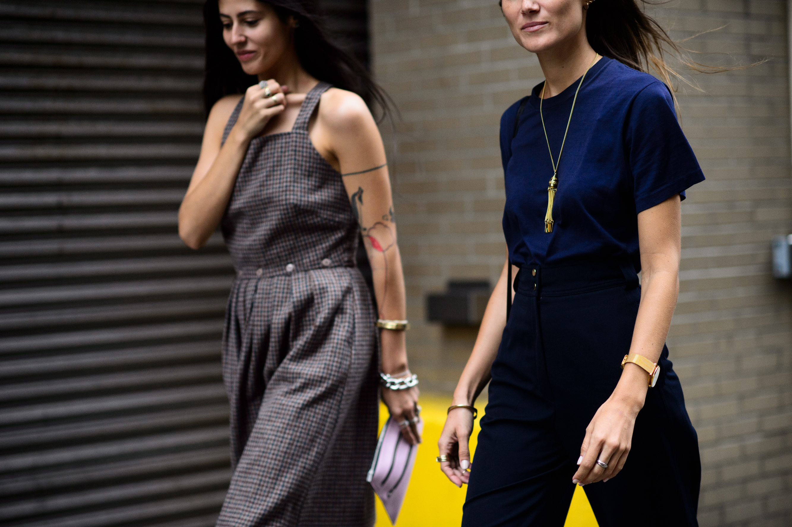 Two Italian women on the street