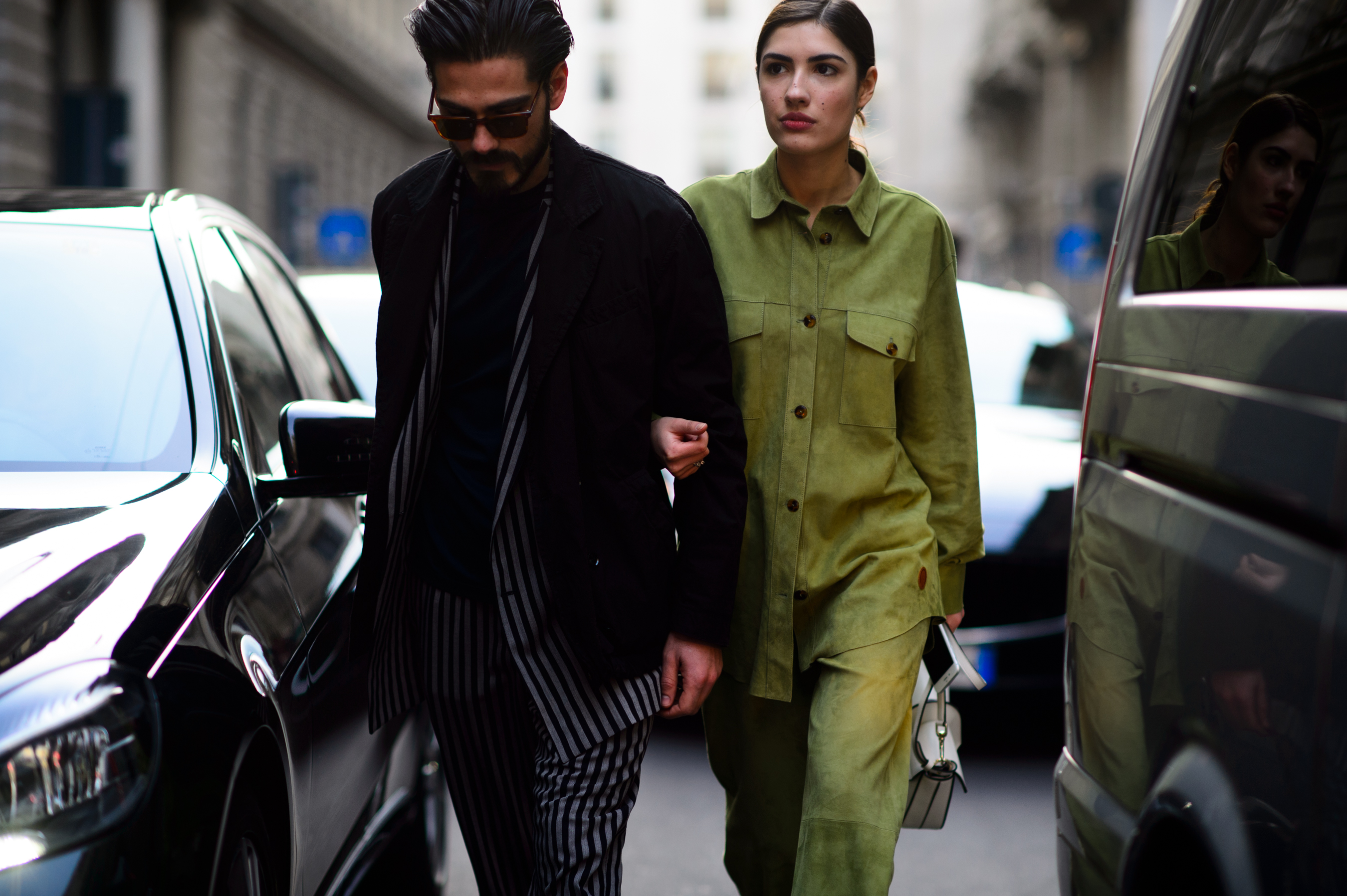 Italian couple after the show
