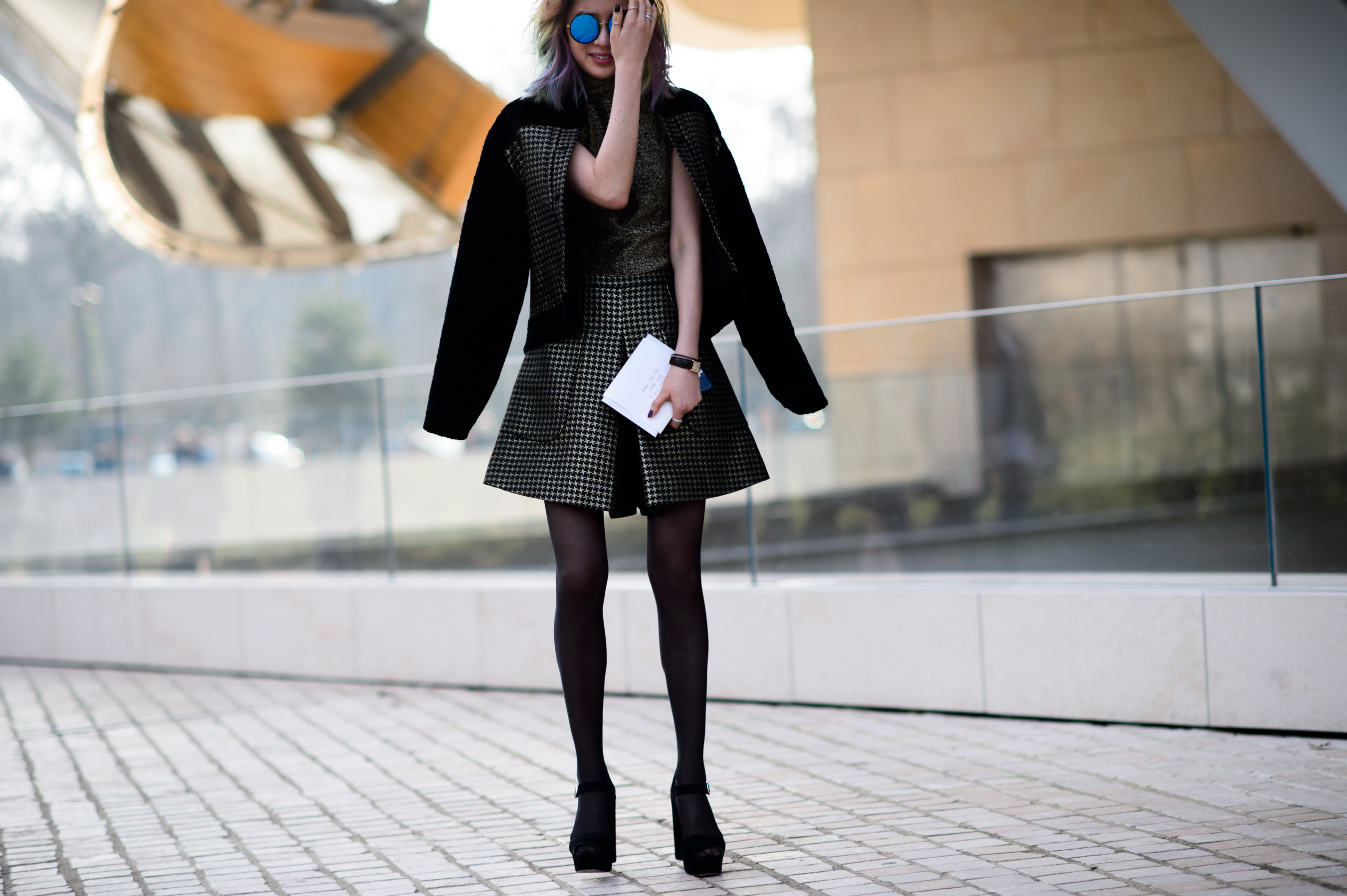 Korean blogger after Louis Vuitton show