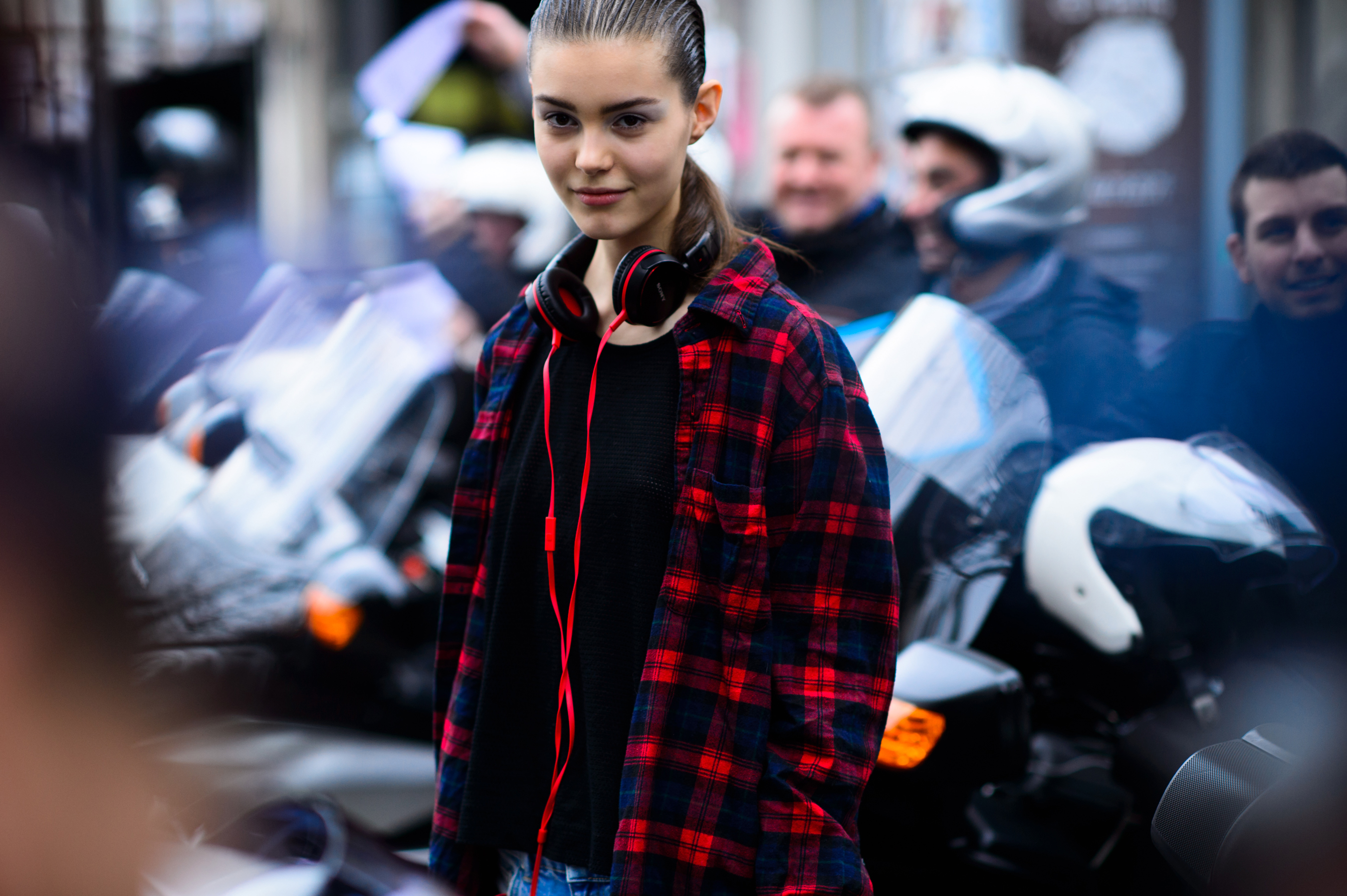 Russian model after Sacai show