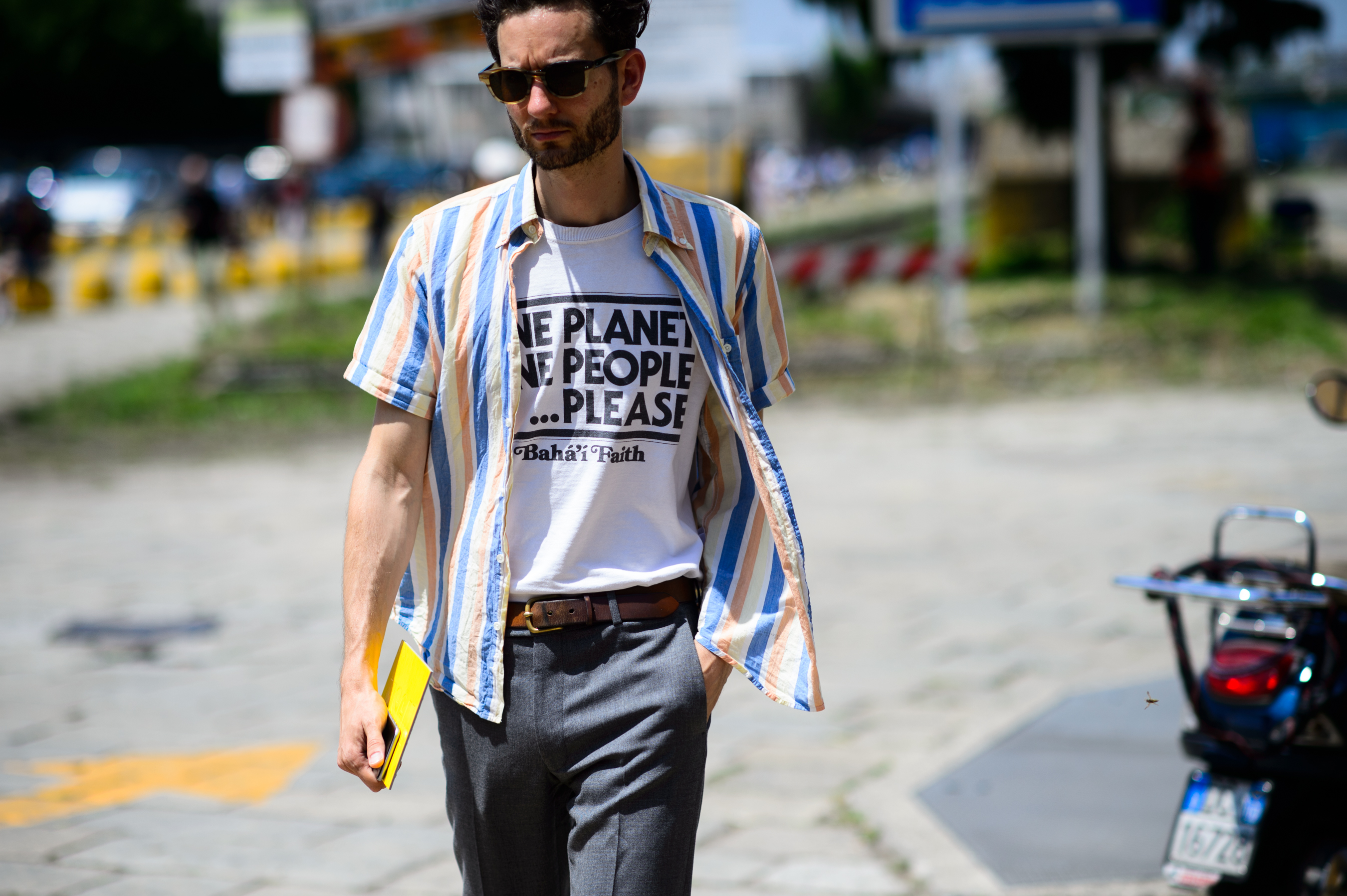 Blogger and journalist before the Gucci show