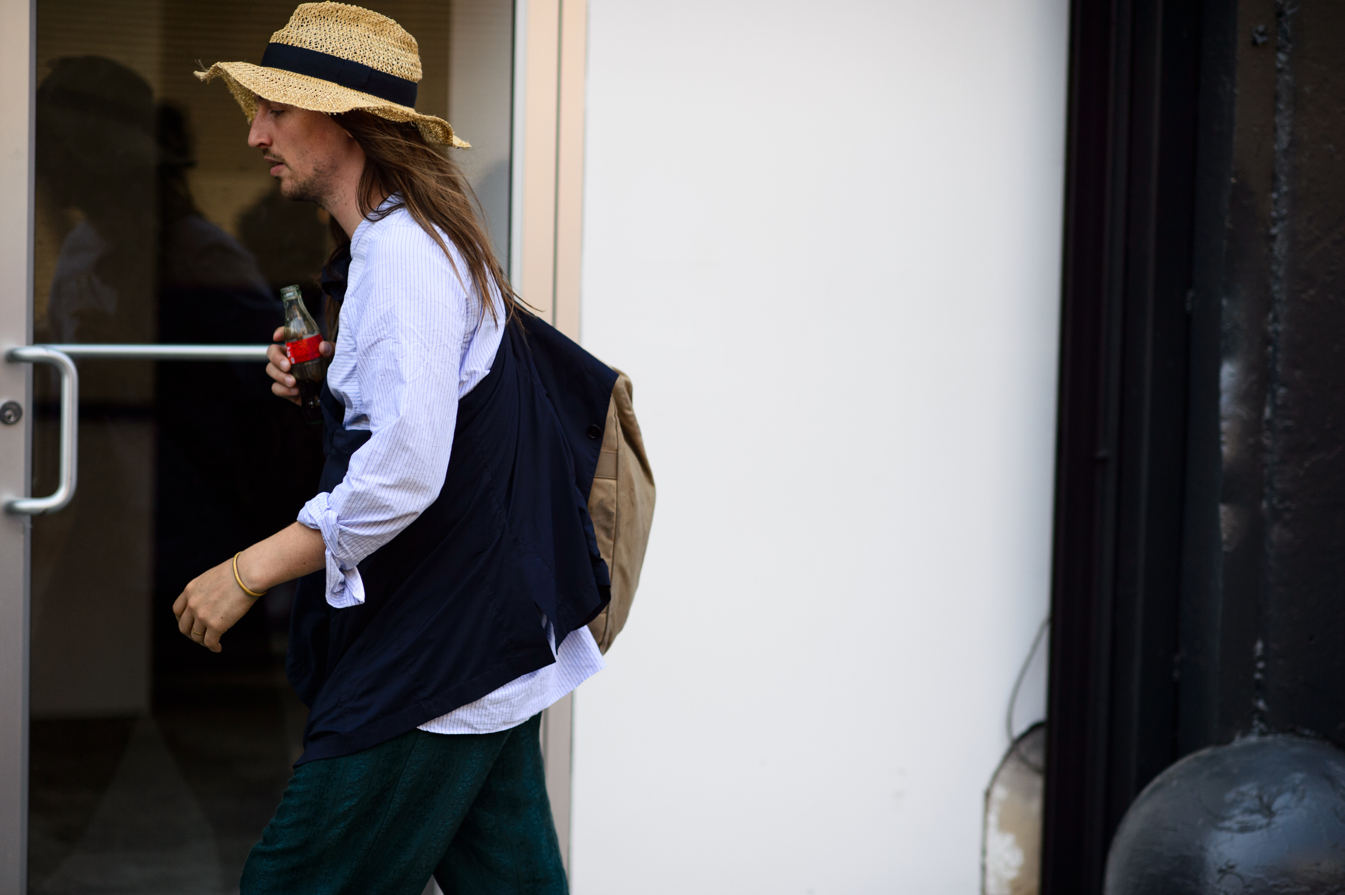 Canadian designer wearing one of his hats