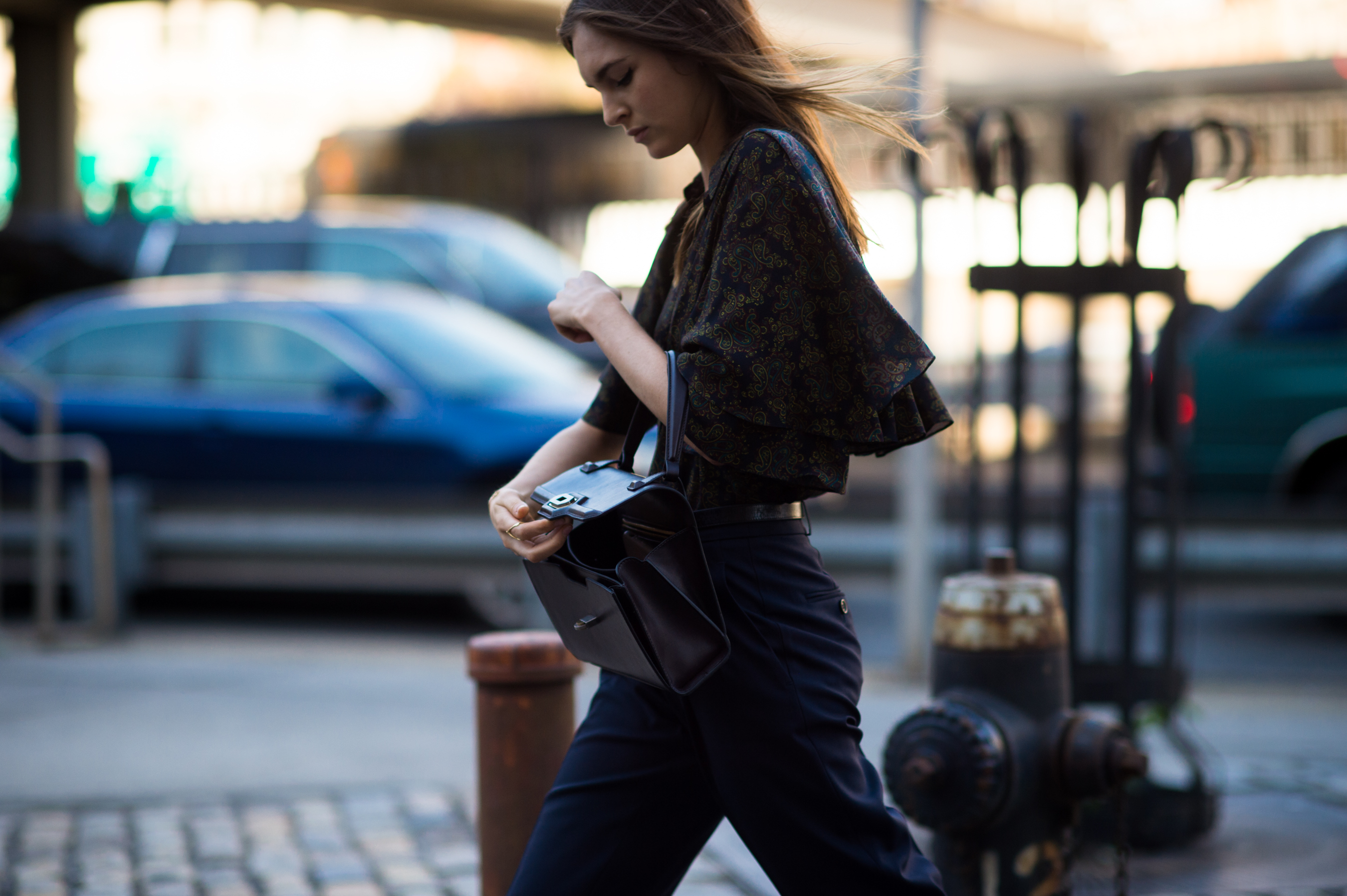 Woman before the show