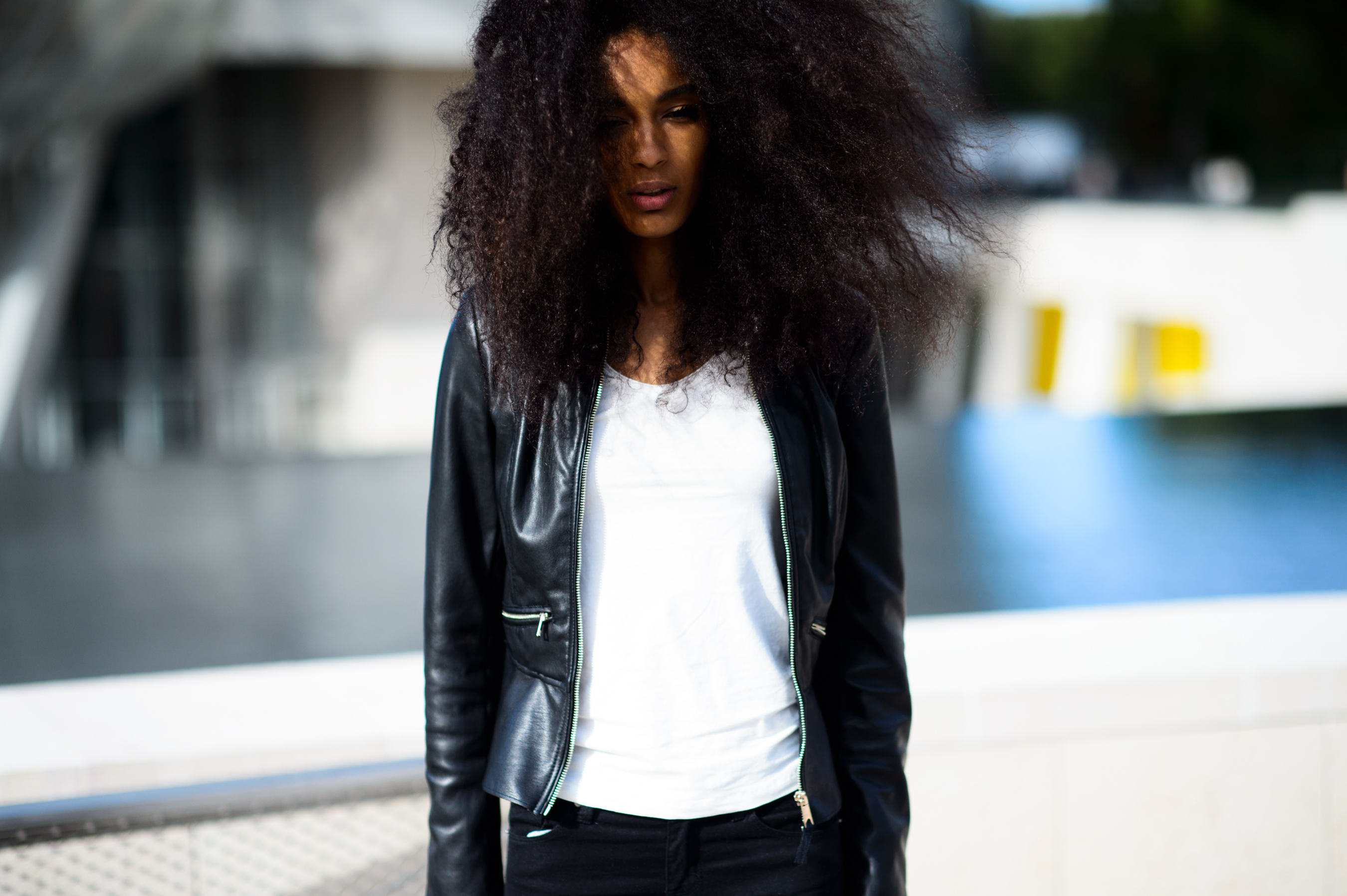 Dominican model after the show