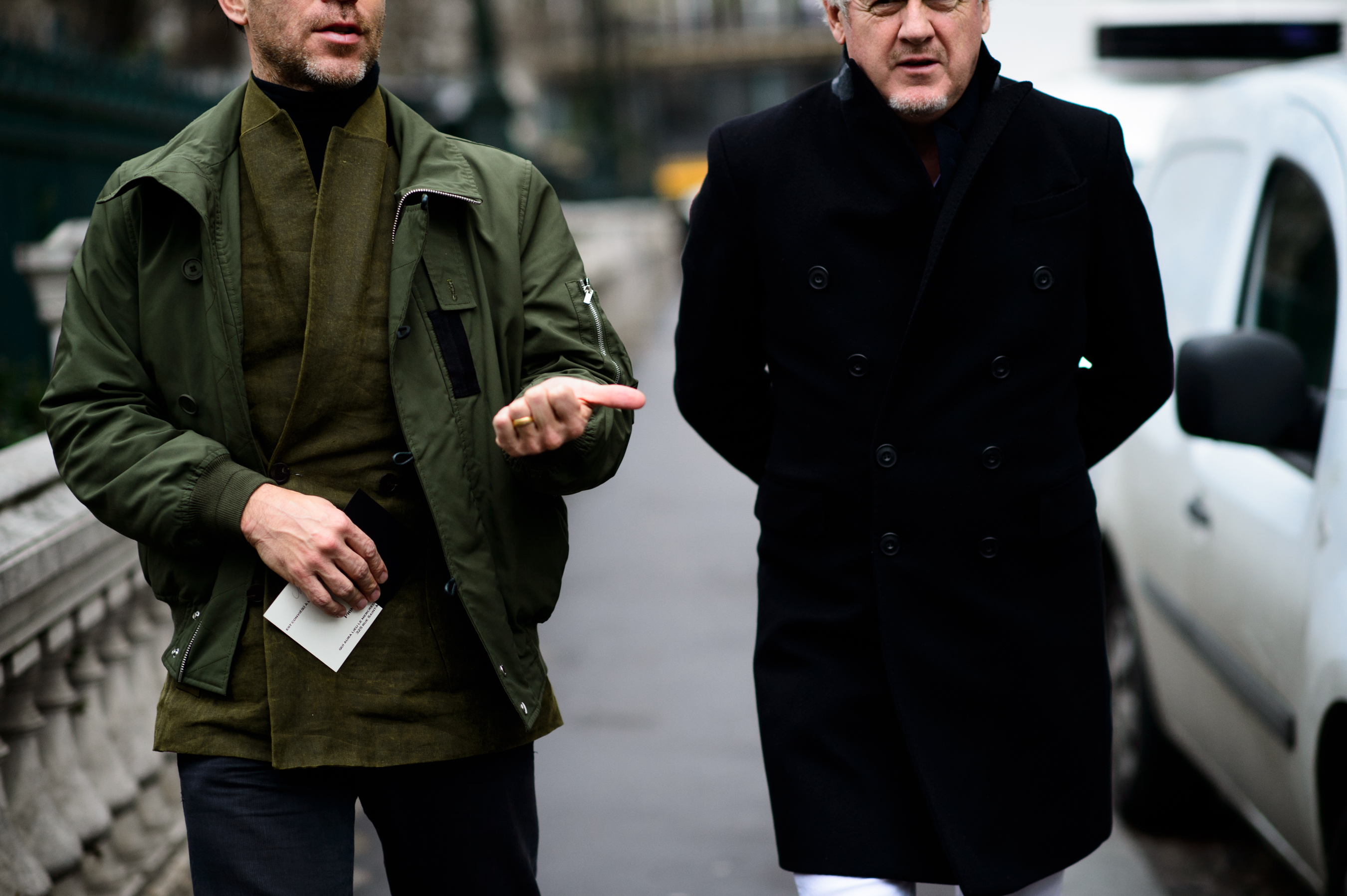 Two men before the show
