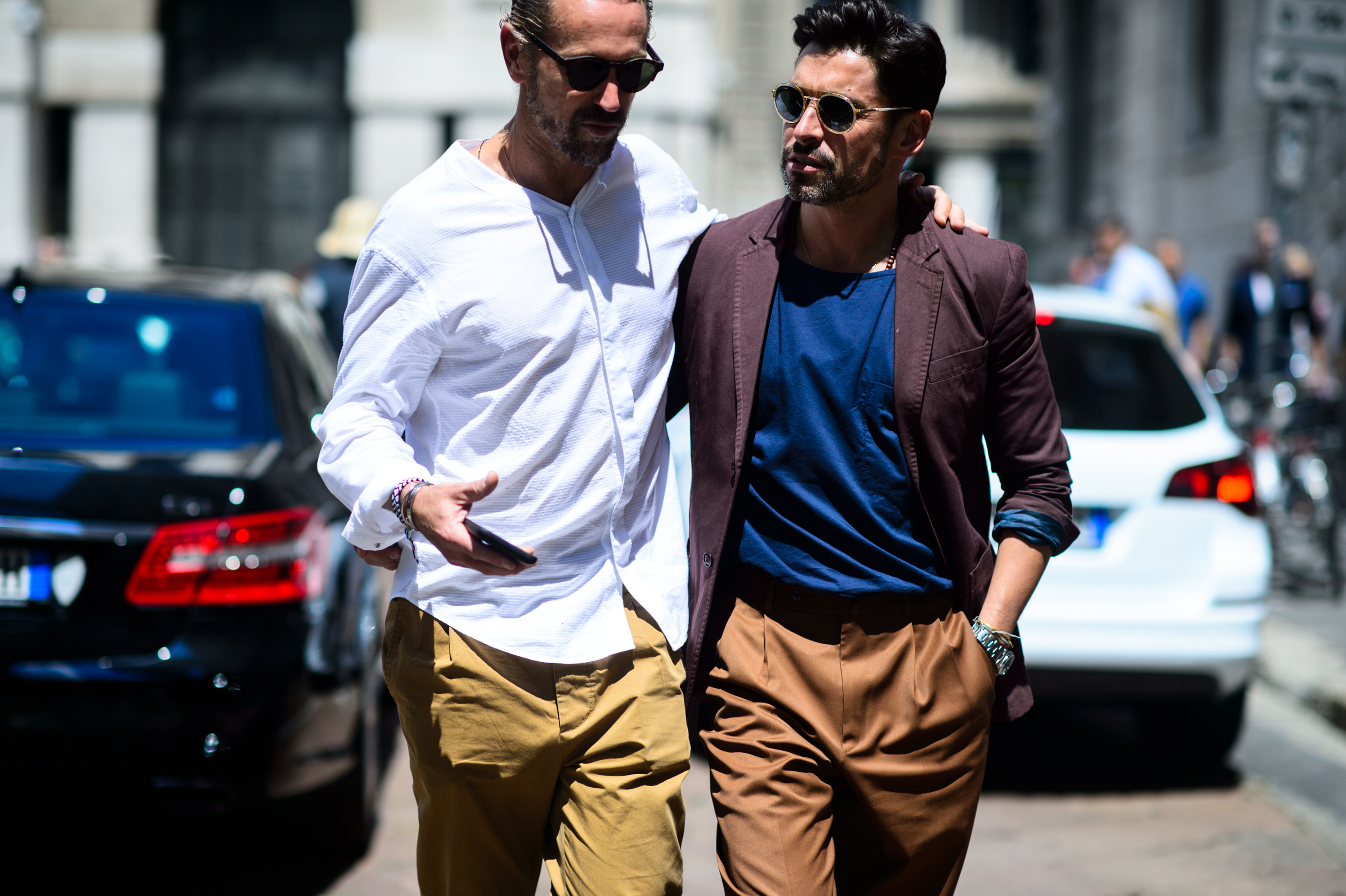 Two men before the show