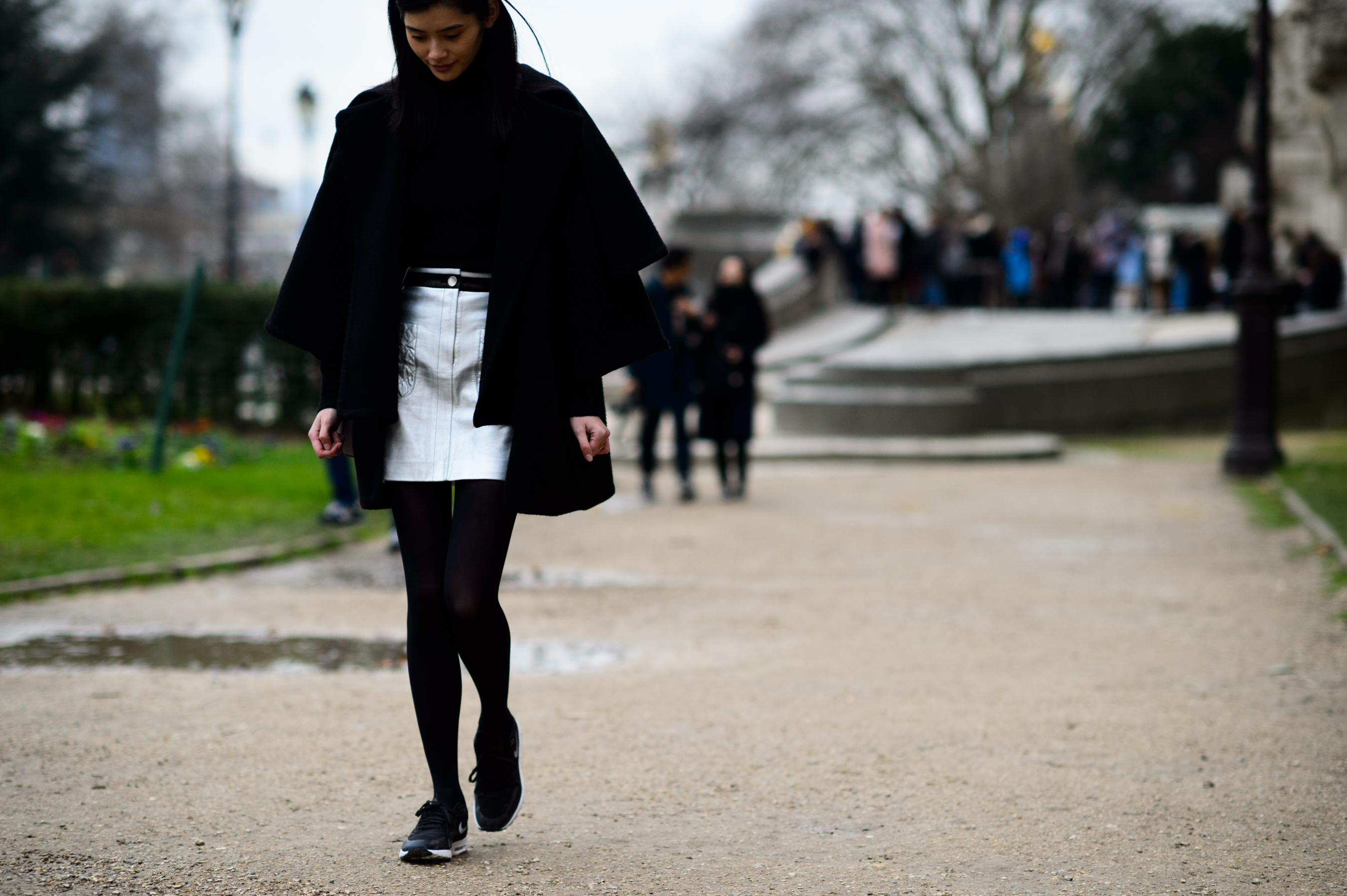 Asian model after Chanel show
