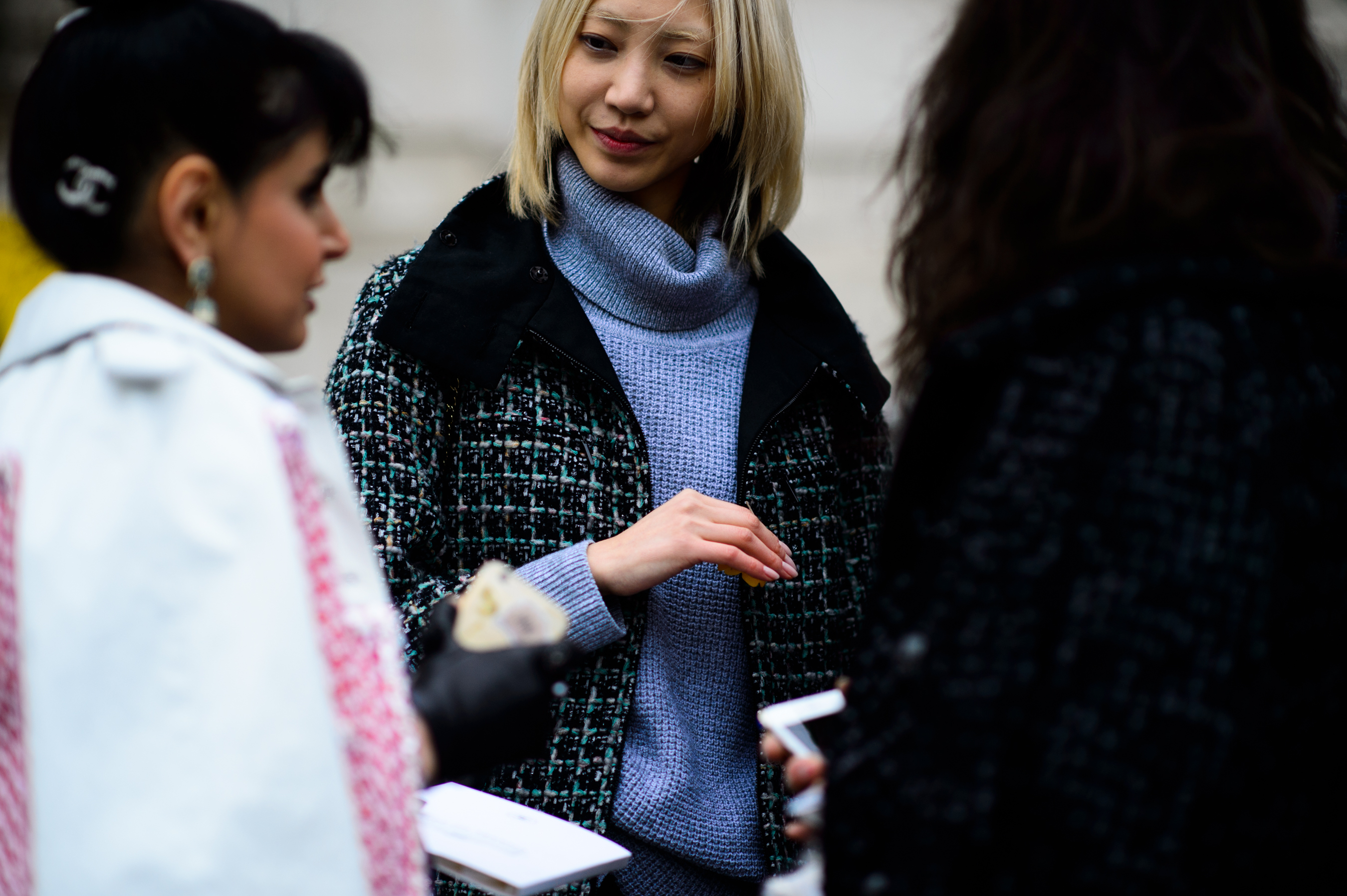 South Korean model after Chanel show